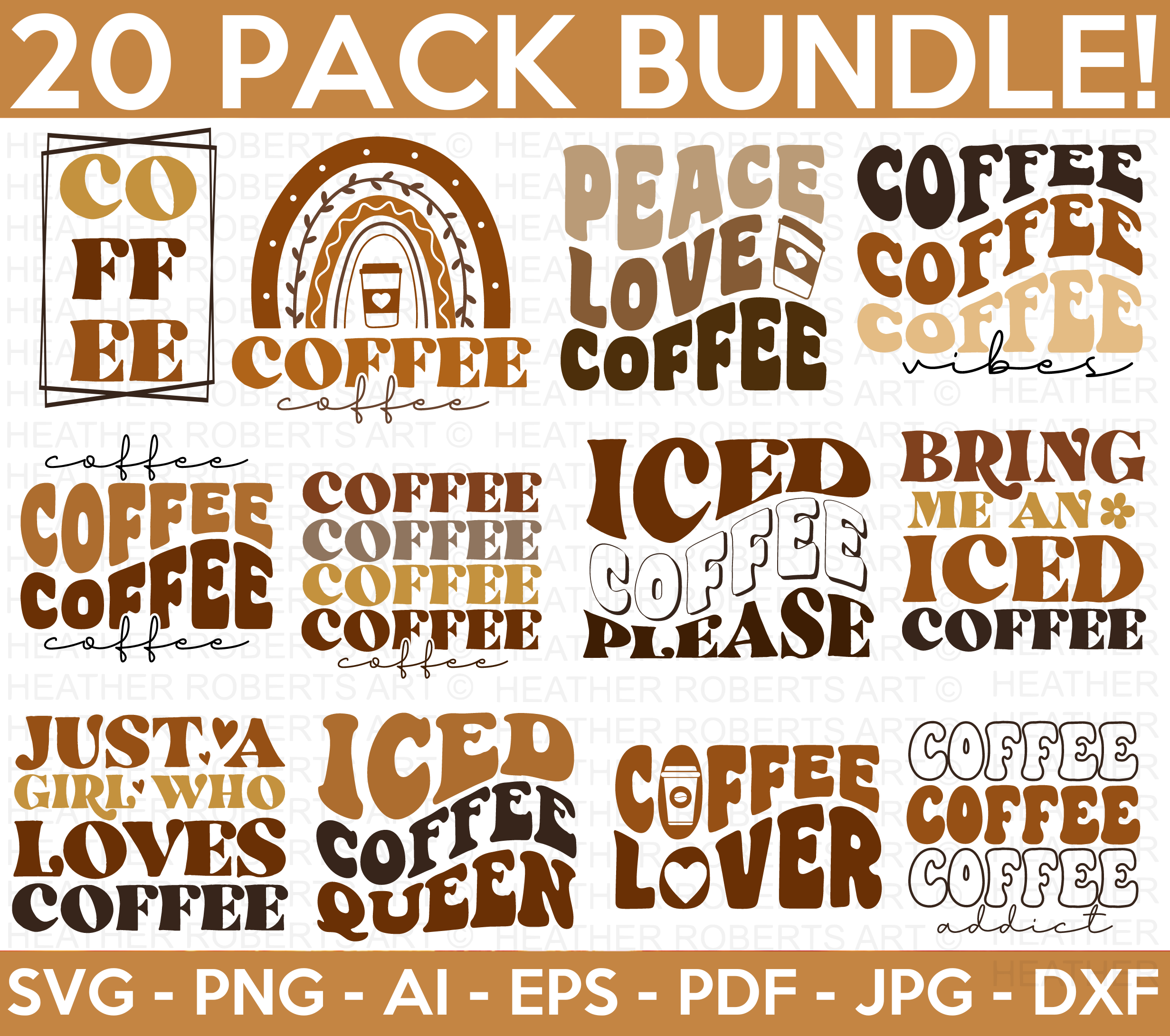 Retro Coffee SVG Bundle