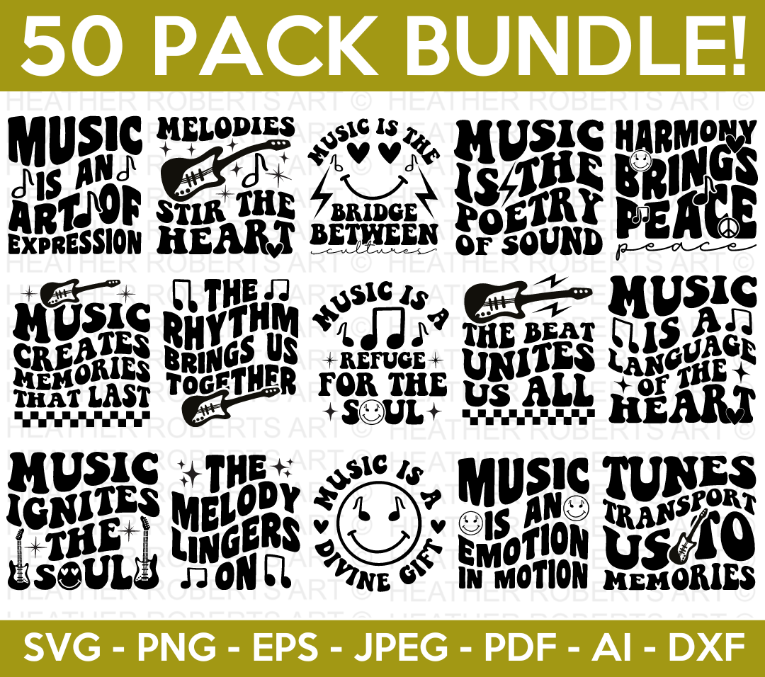 Retro Music Svg Bundle