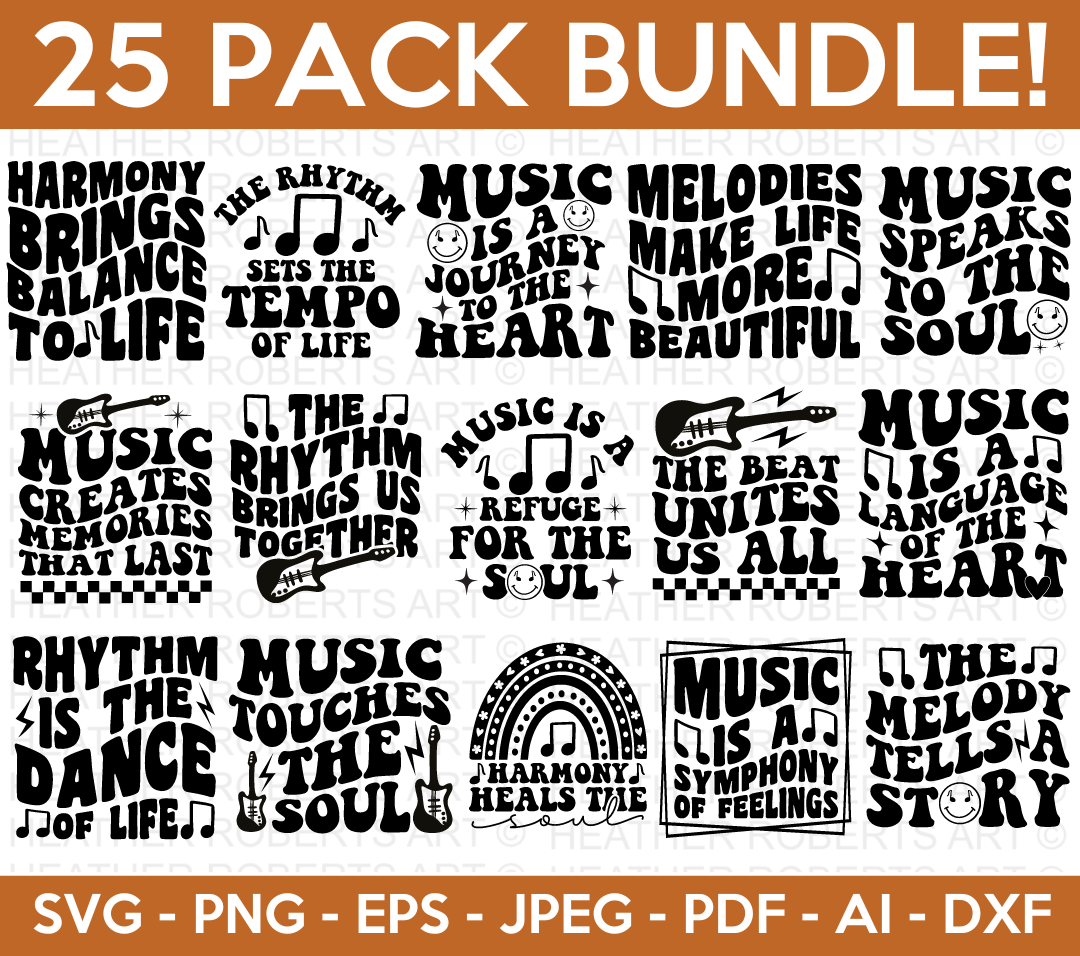 Retro Music Svg Bundle