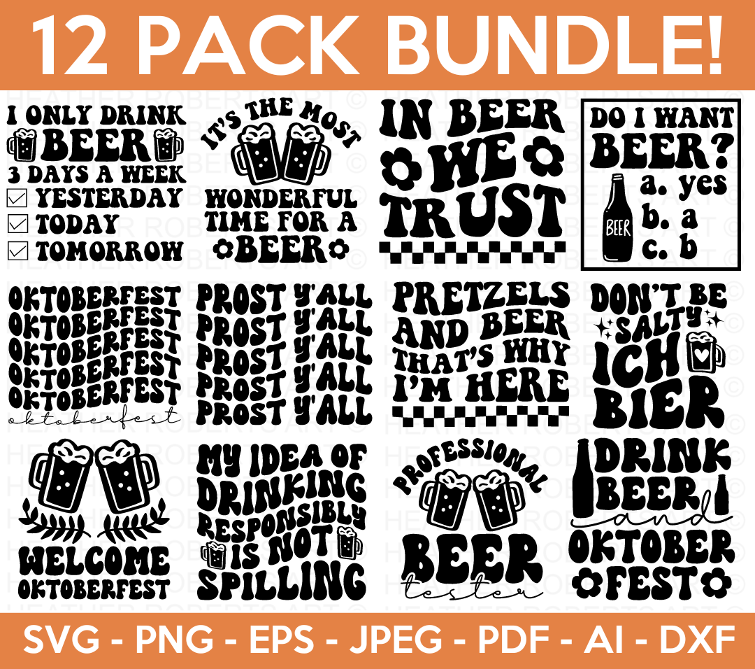 Retro Oktoberfest Svg Bundle