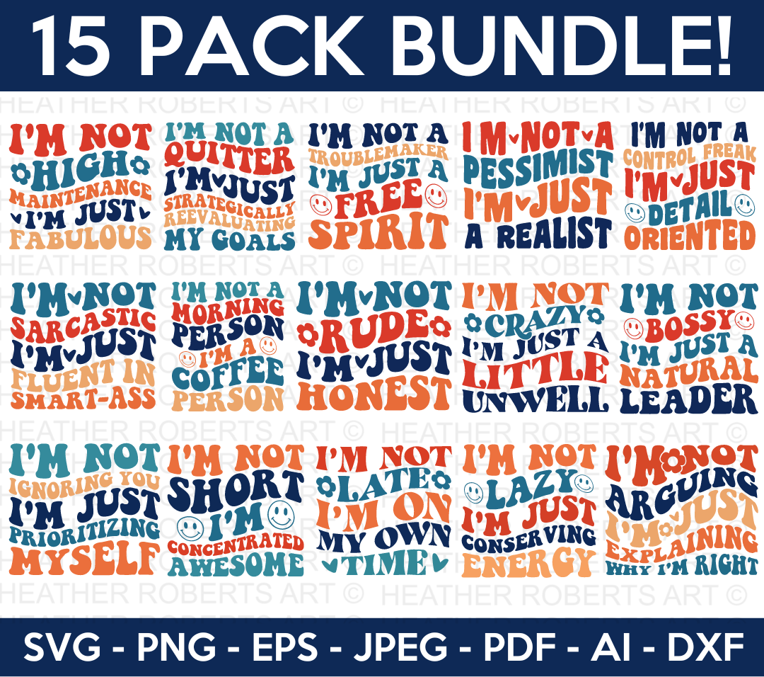 Retro Sarcastic SVG Bundle
