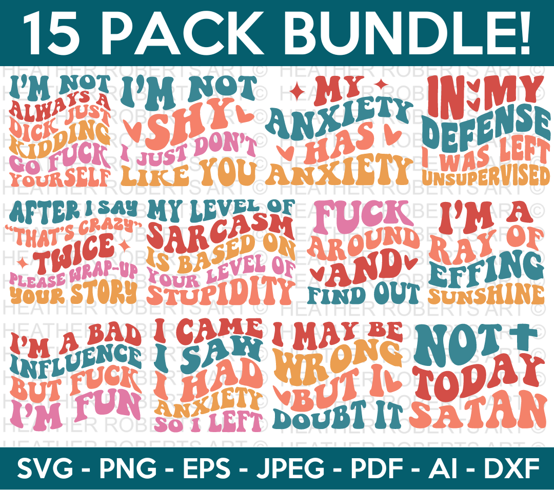Retro Sarcastic SVG Bundle