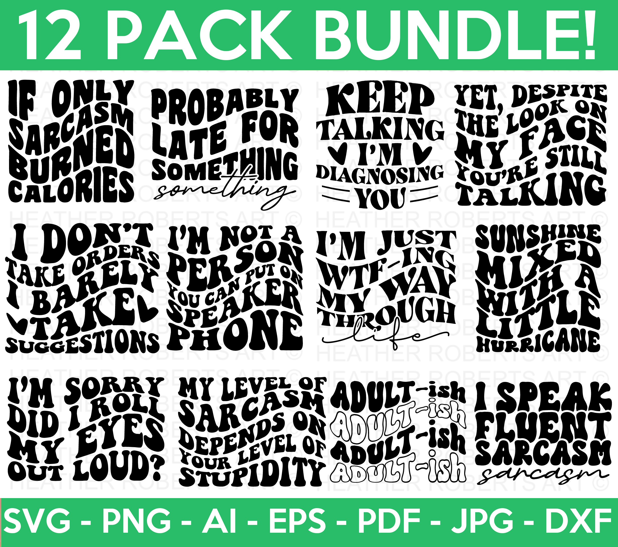 Retro Sarcastic SVG Bundle