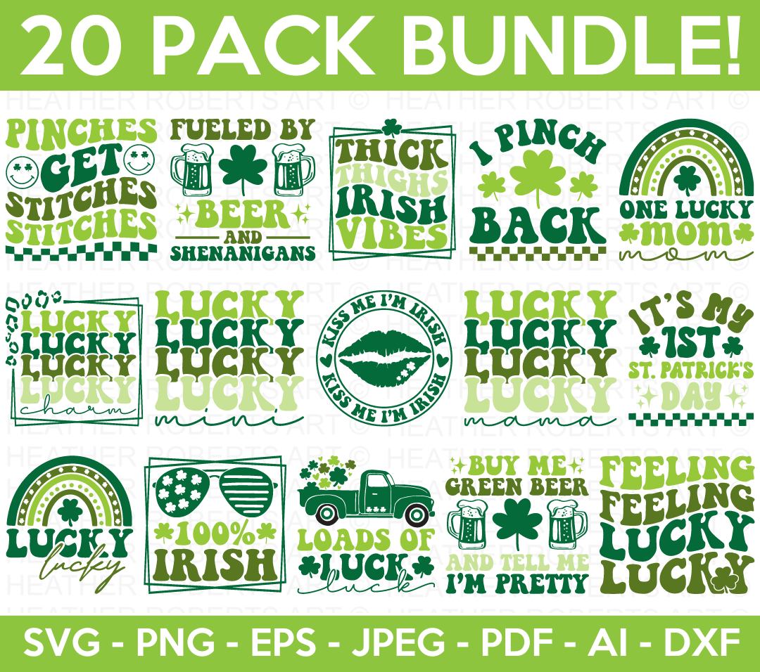 Retro St Patrick's Day SVG Bundle