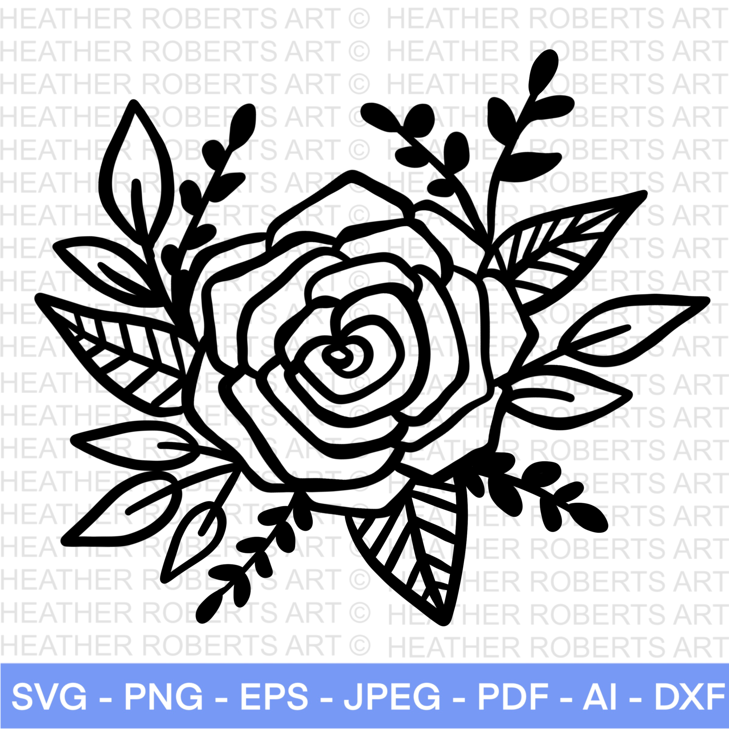Rose Flower SVG