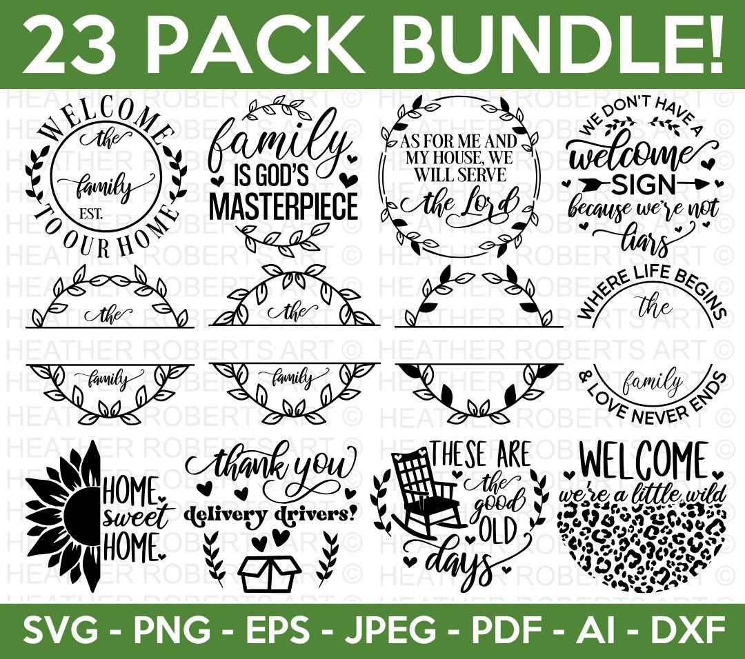 Round Sign SVG Bundle
