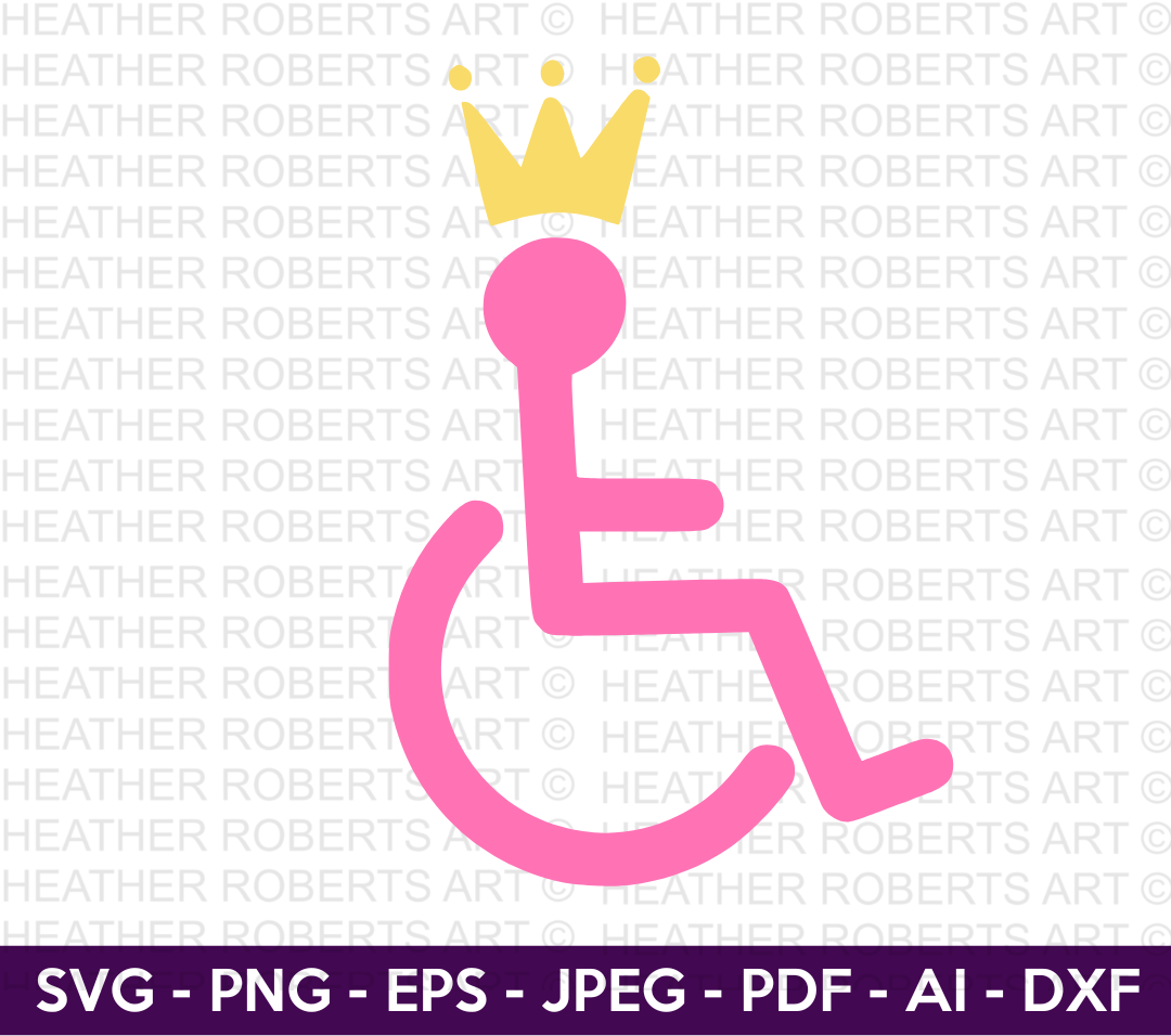 Royal Wheelchair SVG