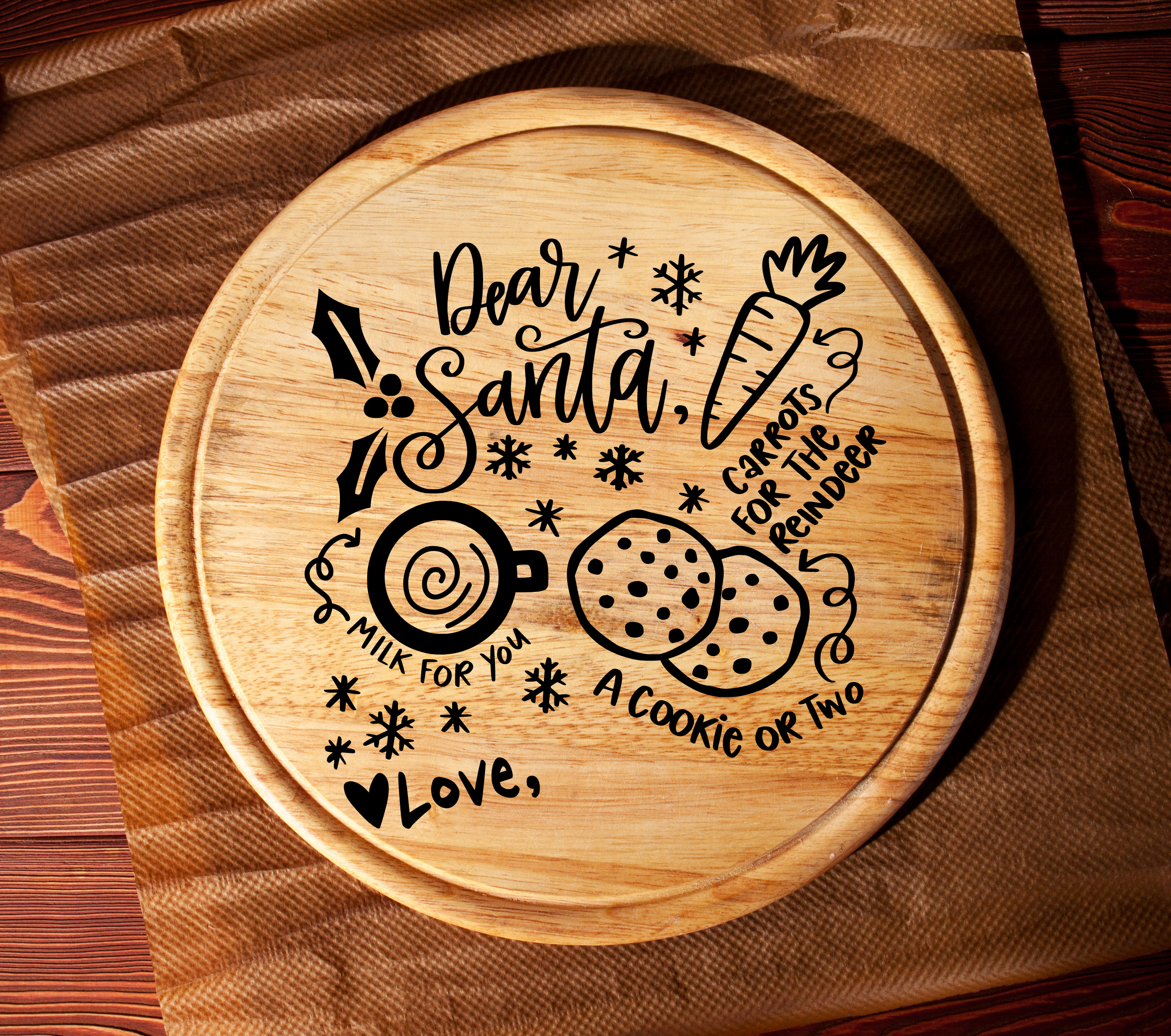 Santa Tray SVG