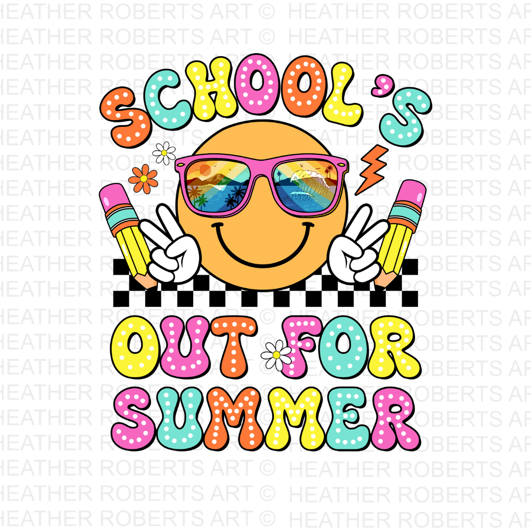 School's Out For Summer PNG