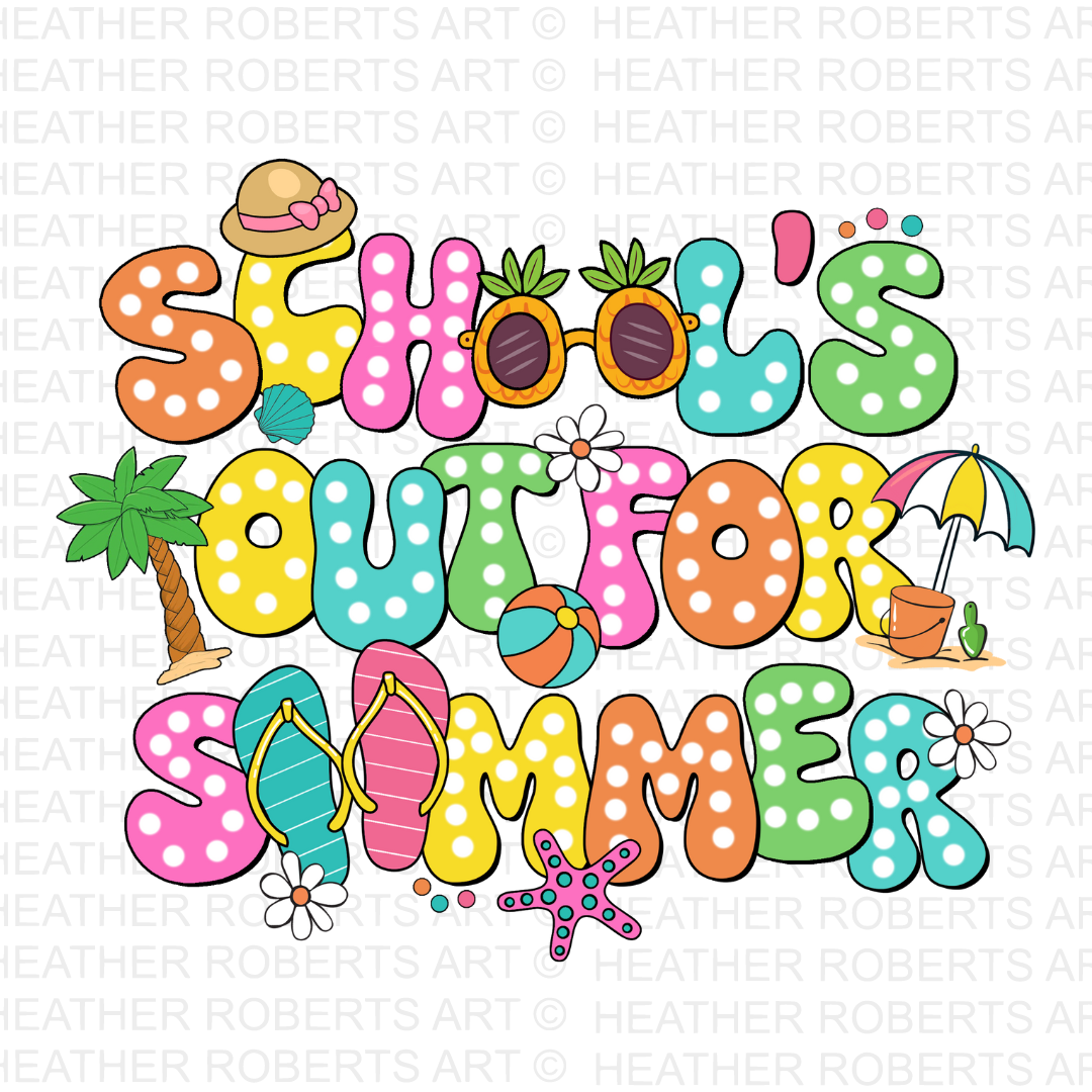 School's Out For Summer PNG