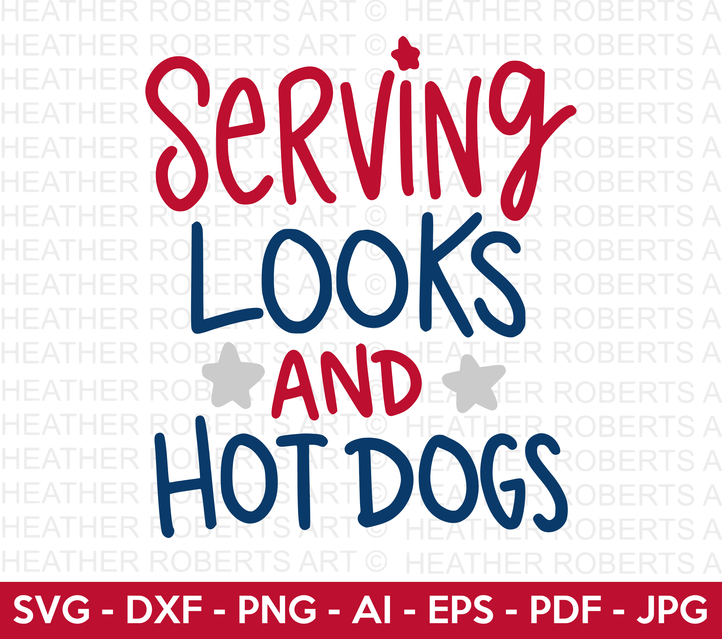 Serving Looks and Hotdogs SVG