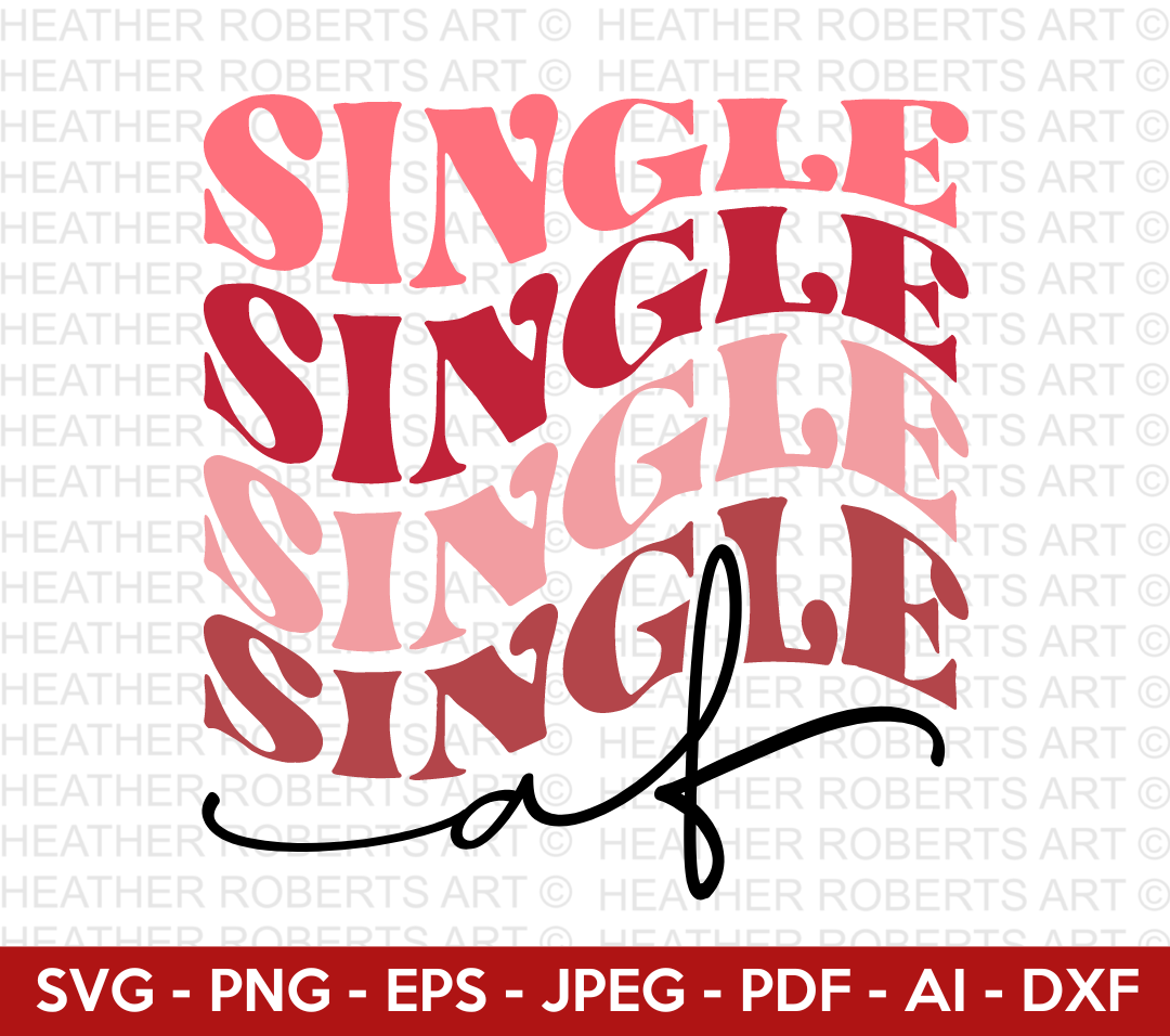 Single Af Retro Svg