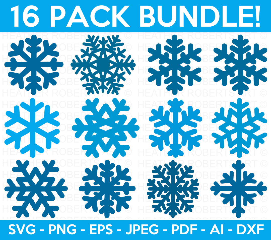 Snowflakes SVG Bundle