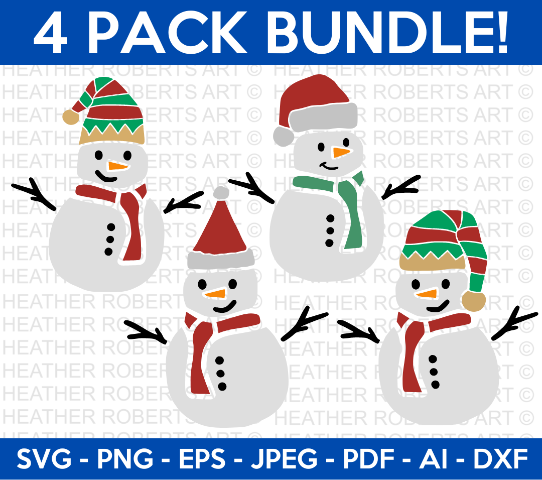 Snowman Mini SVG Bundle
