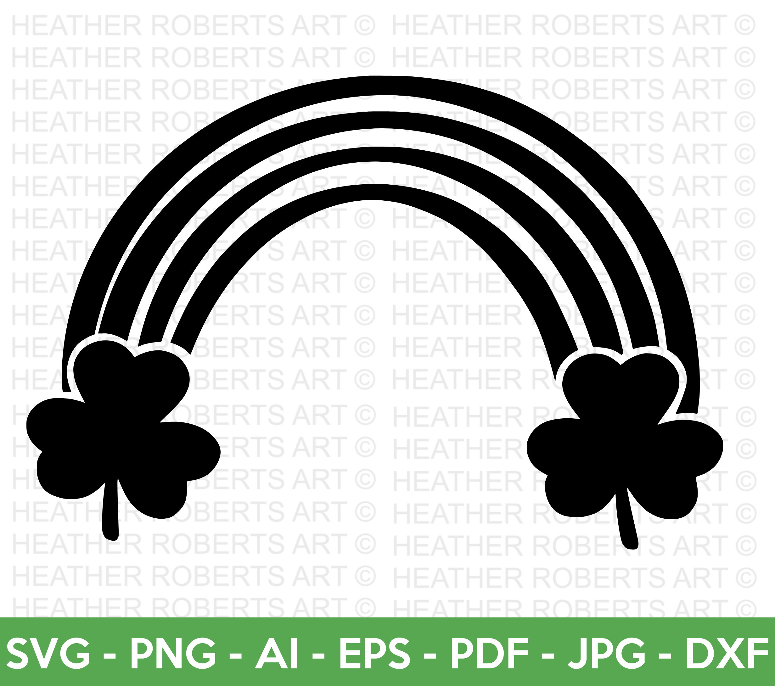 St. Patrick Rainbow SVG