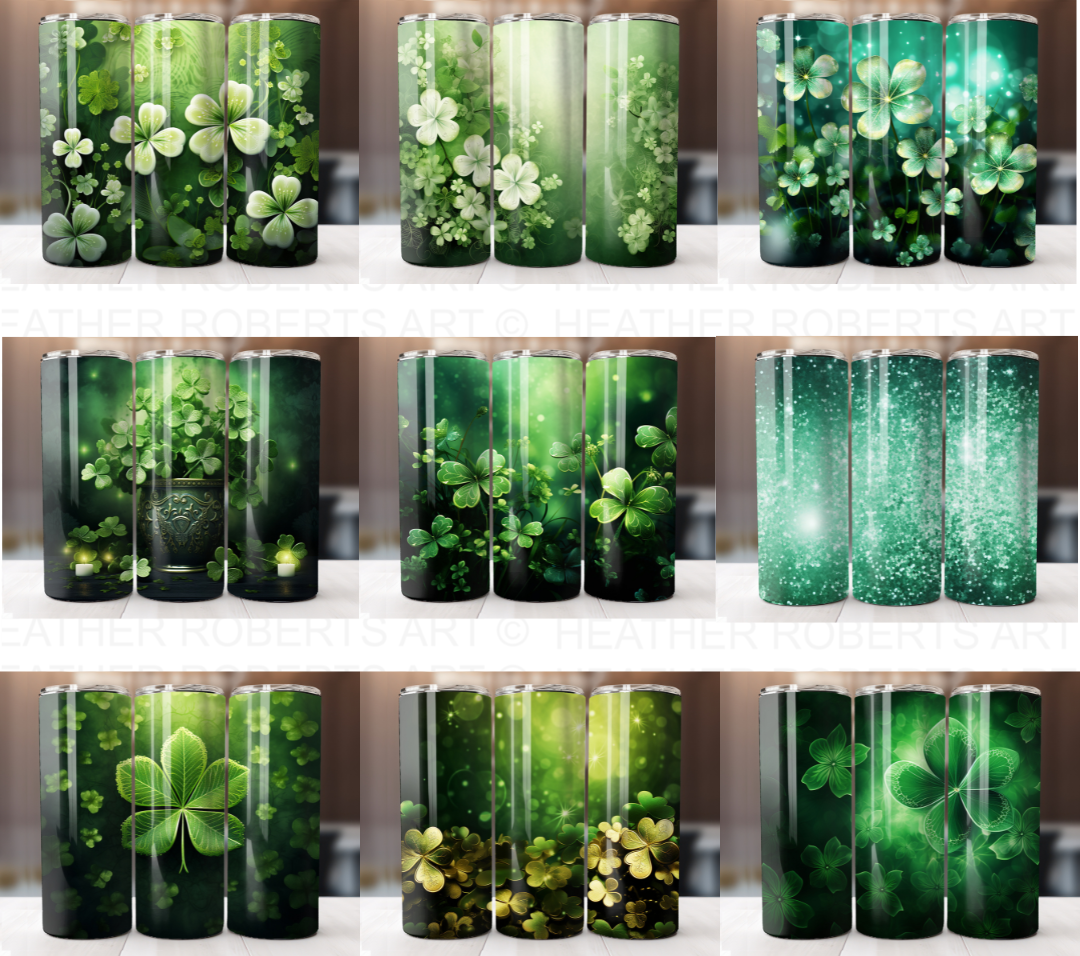 St. Patrick's Day 20 Oz Tumbler Wrap Bundle