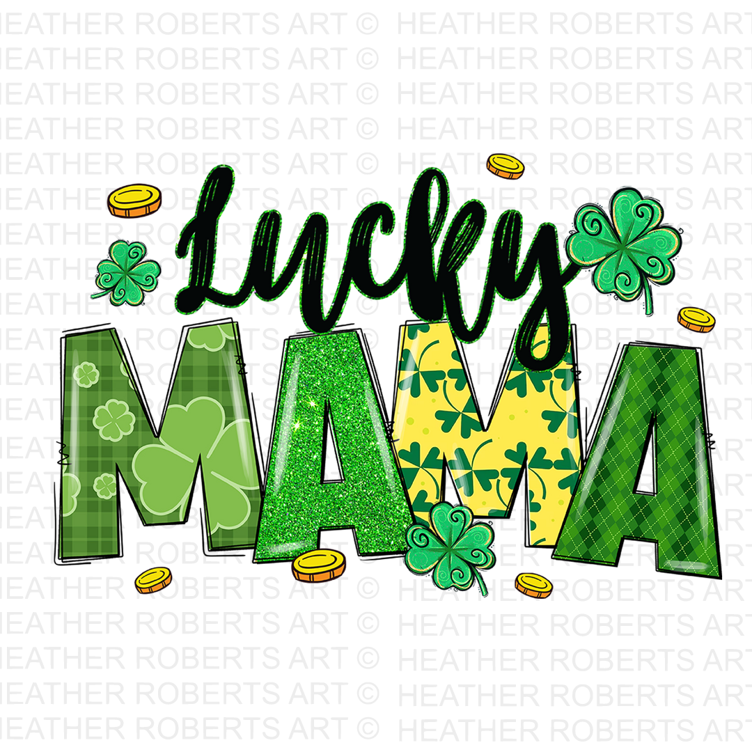 St Patrick's Day Lucky Mama PNG