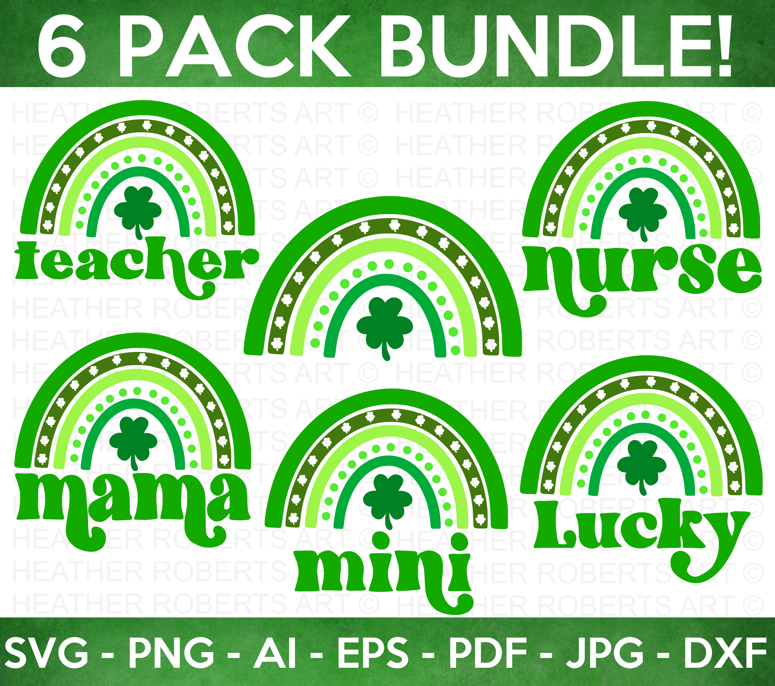 St Patrick's Day Rainbow SVG Bundle
