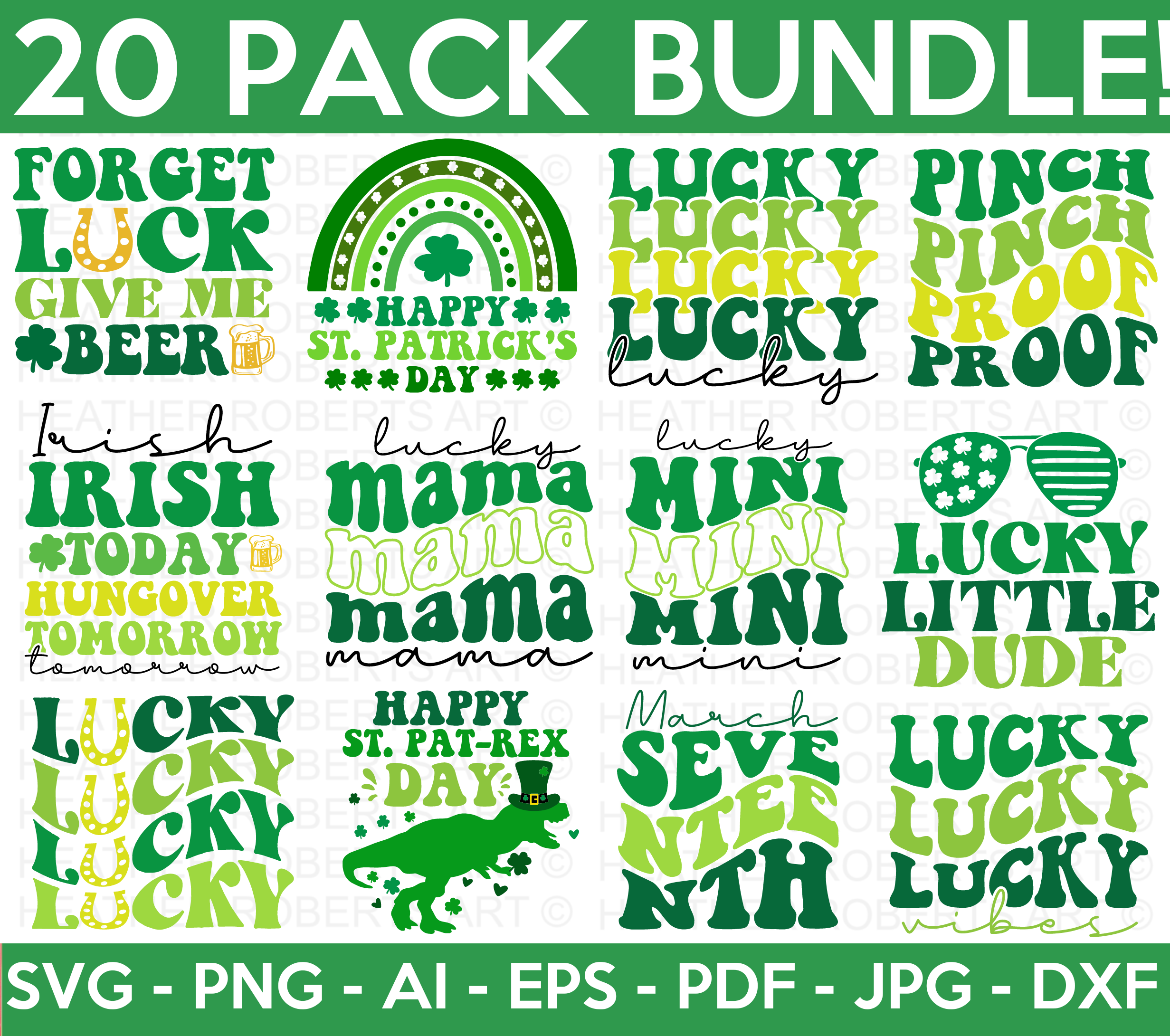 St. Patrick's Day Retro SVG Bundle