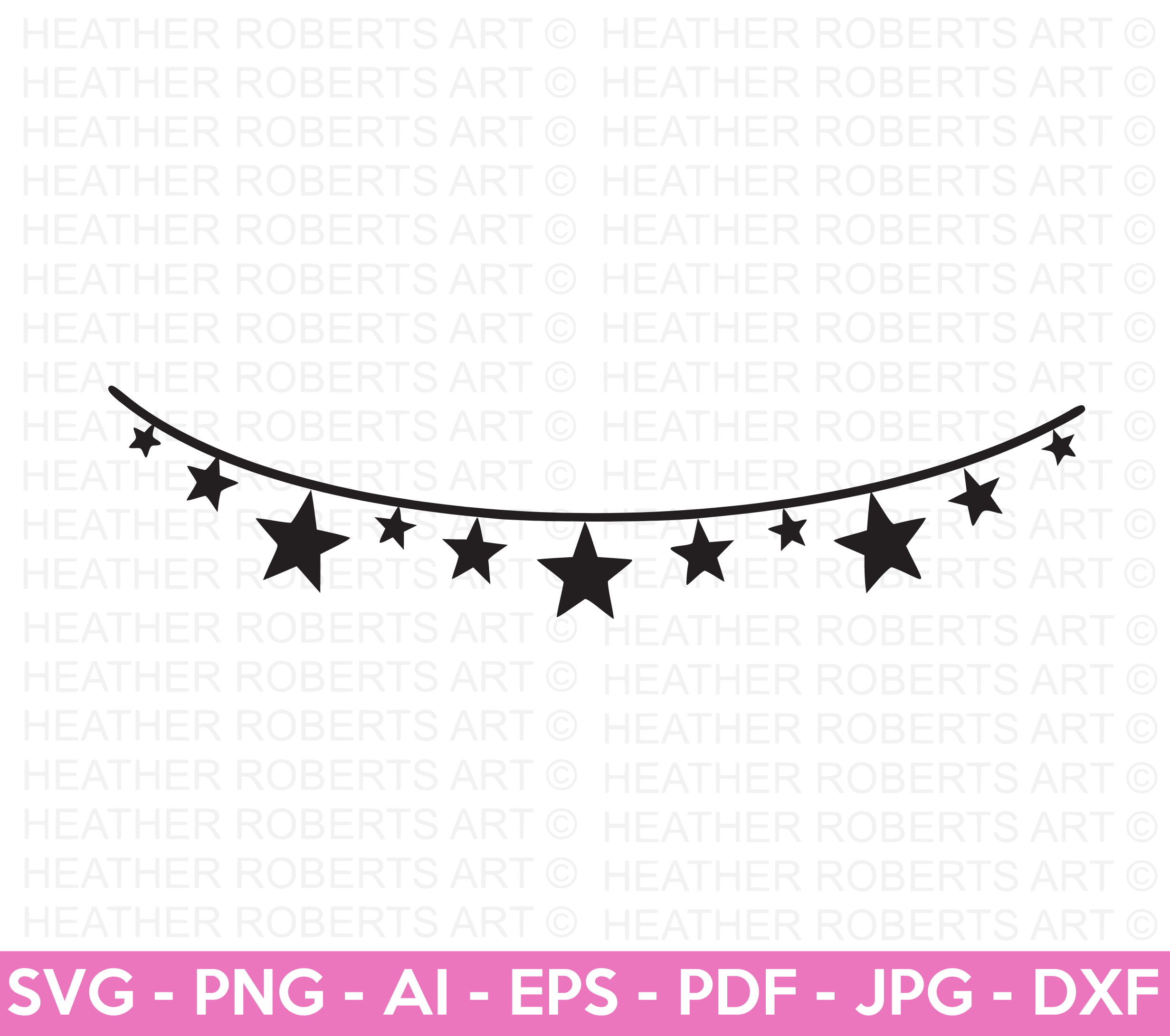 Stars Banner SVG
