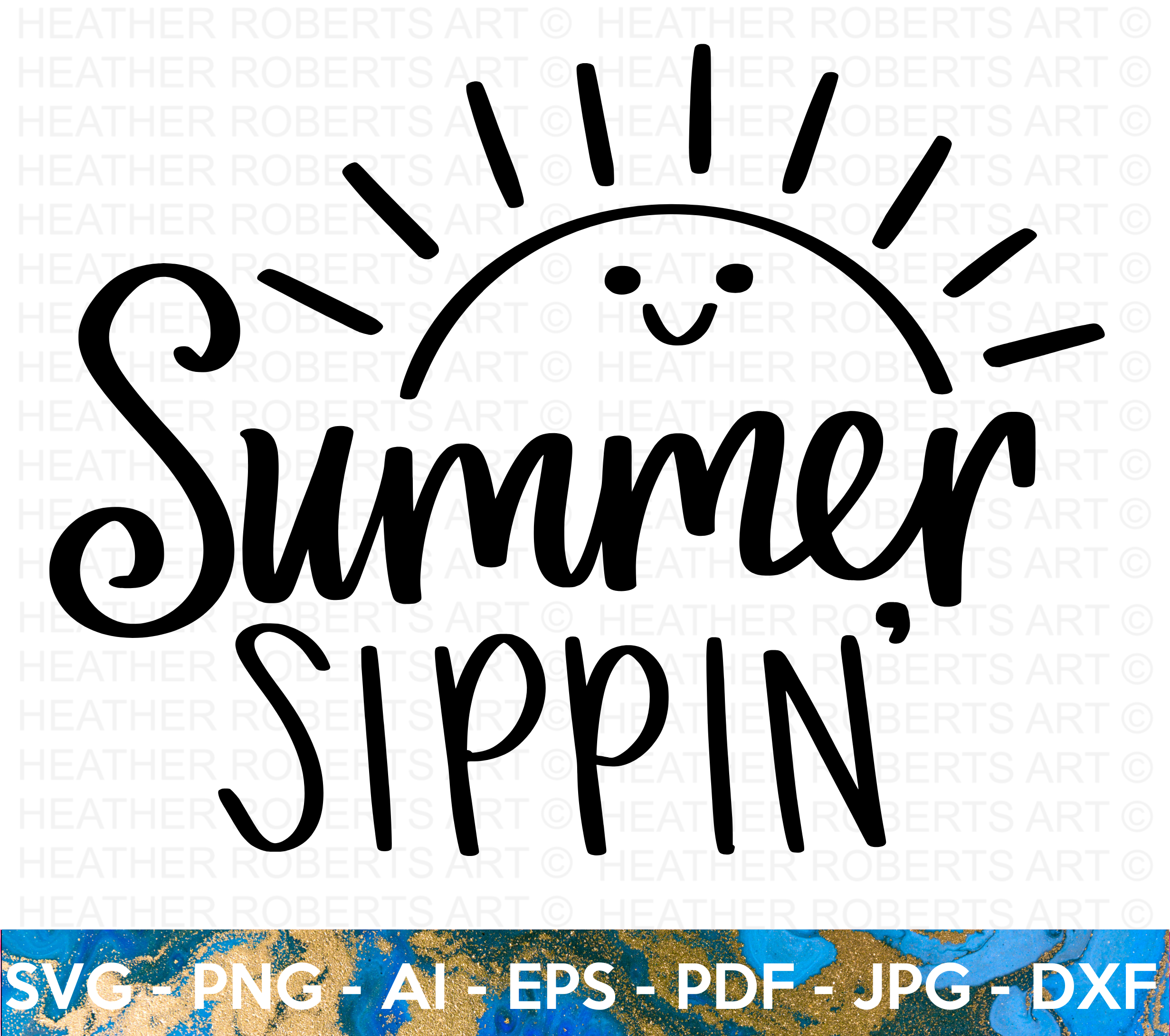 Summer Sippin' SVG
