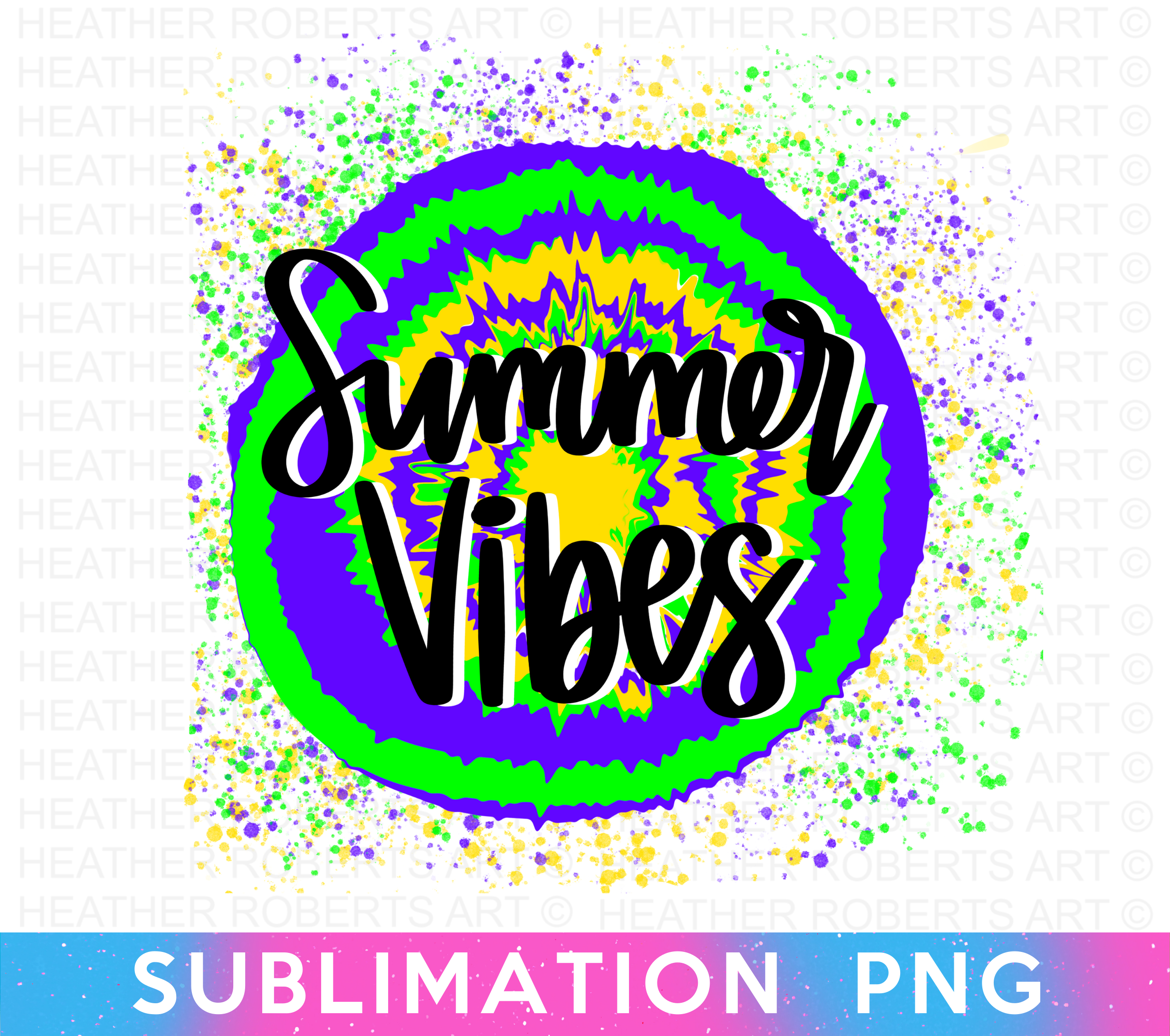 Summer Vibes Sublimation PNG