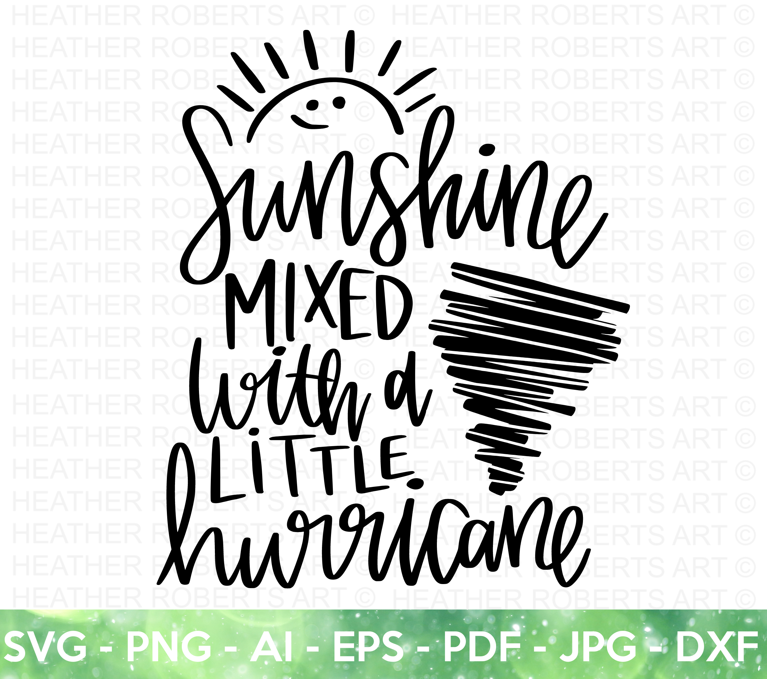 Sunshine and Hurricane SVG