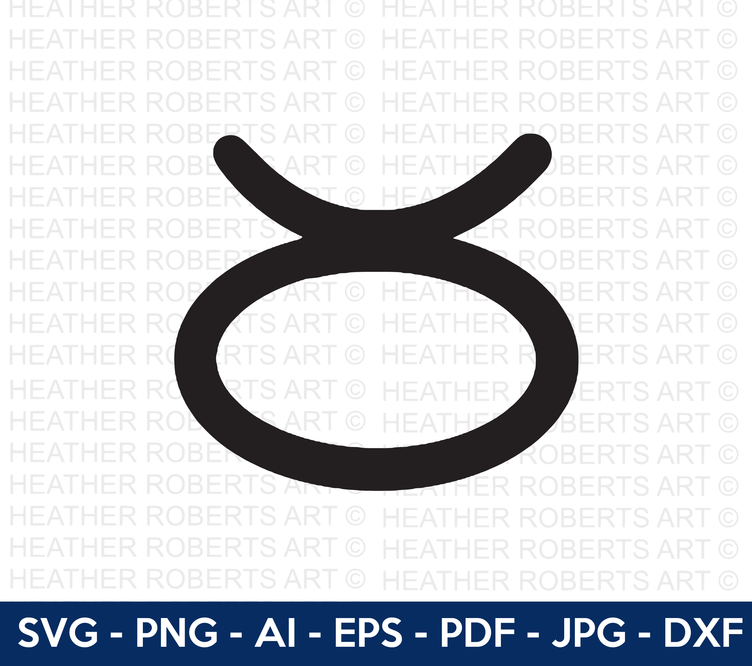 Taurus Zodiac Sign Symbol SVG