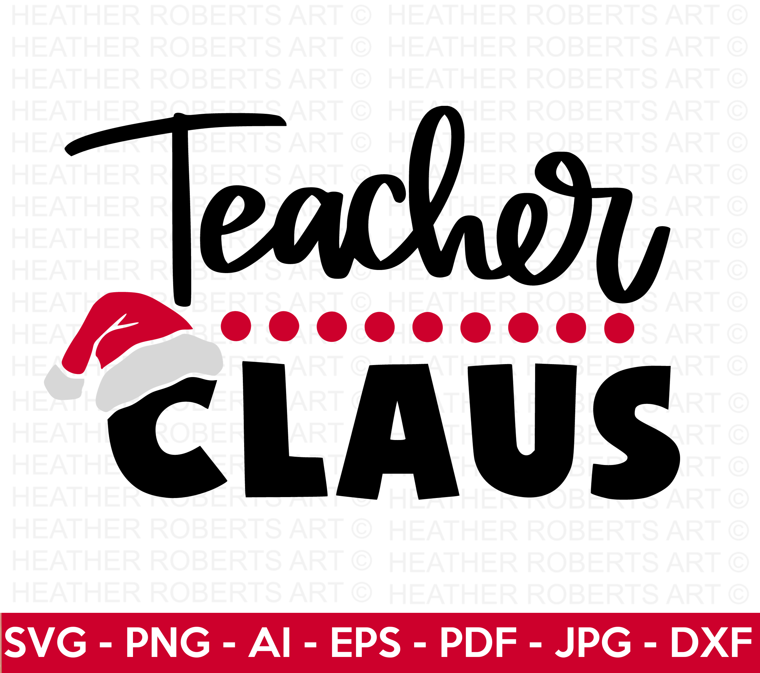 Teacher Claus SVG