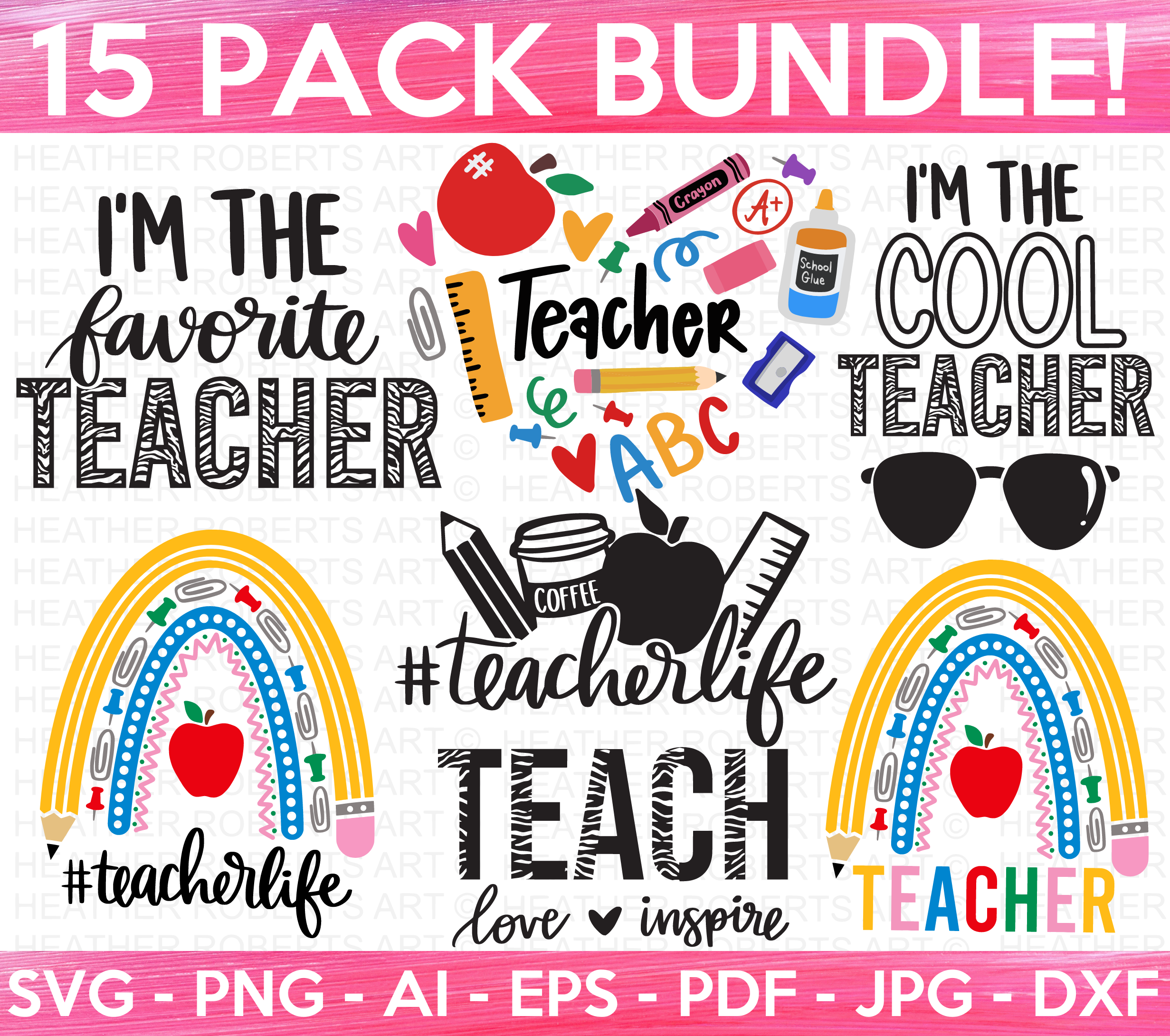 Teacher SVG Bundle