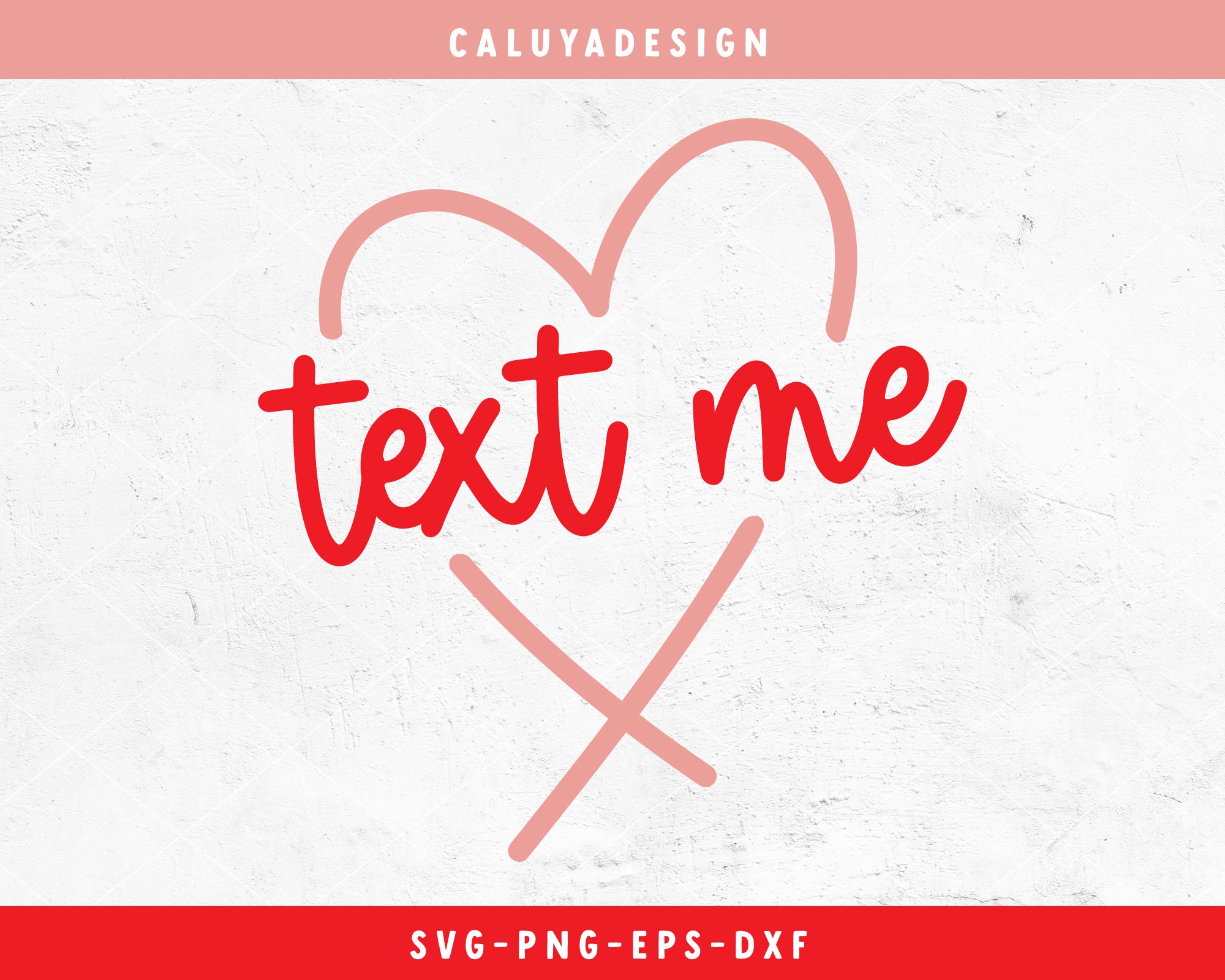 Text Me Heart SVG