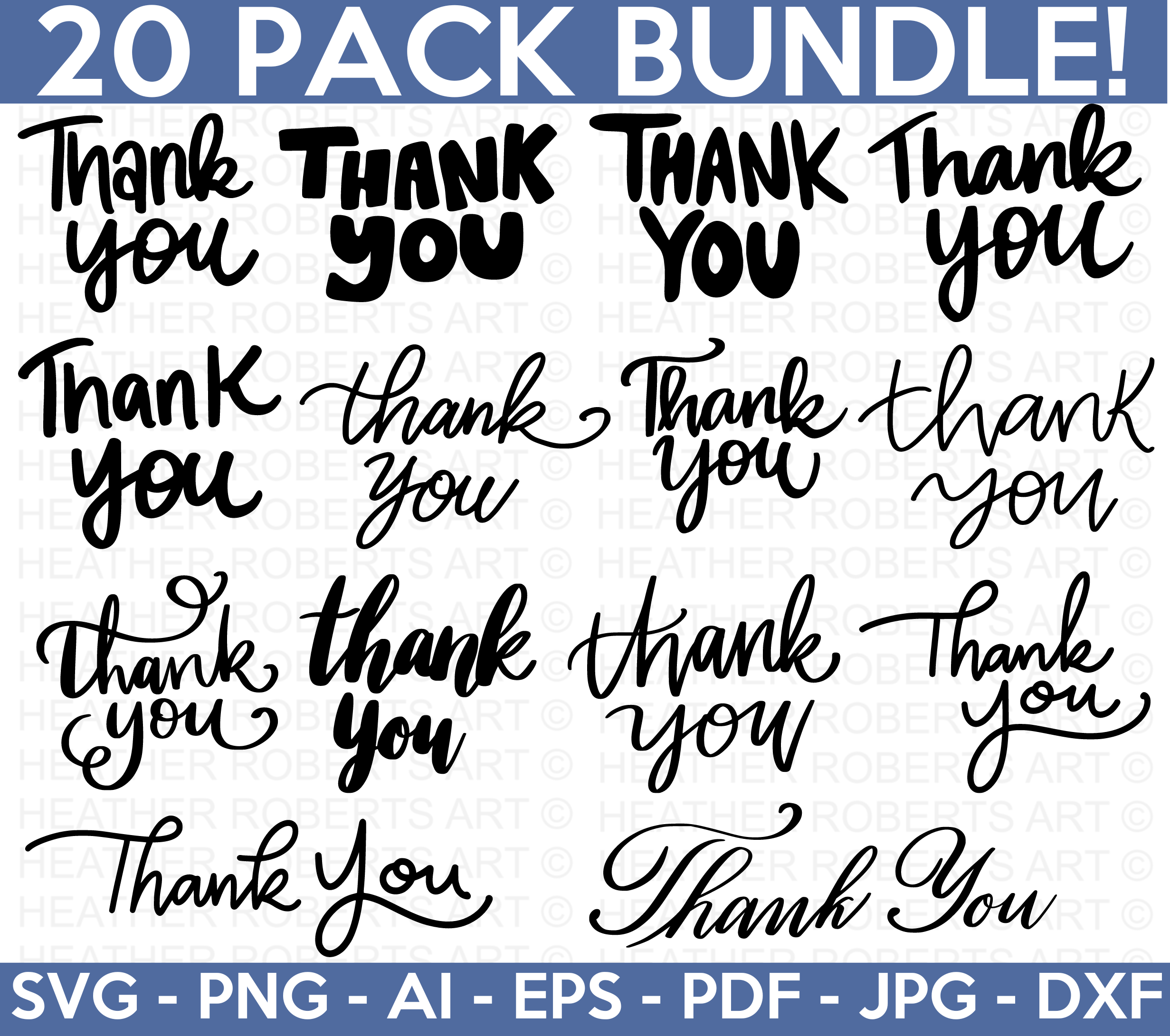 Thank You SVG Bundle