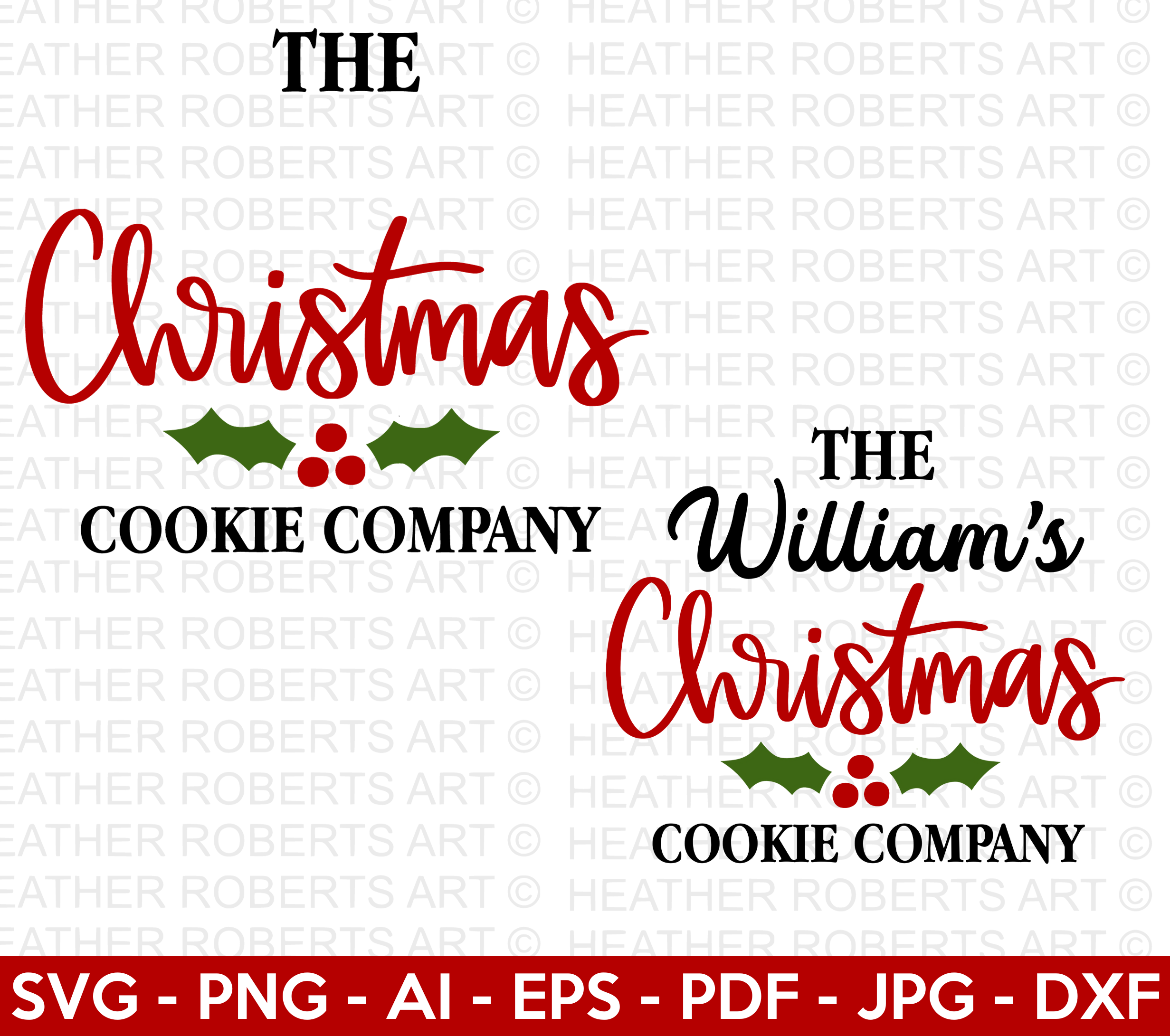 The Christmas Cookie Company SVG