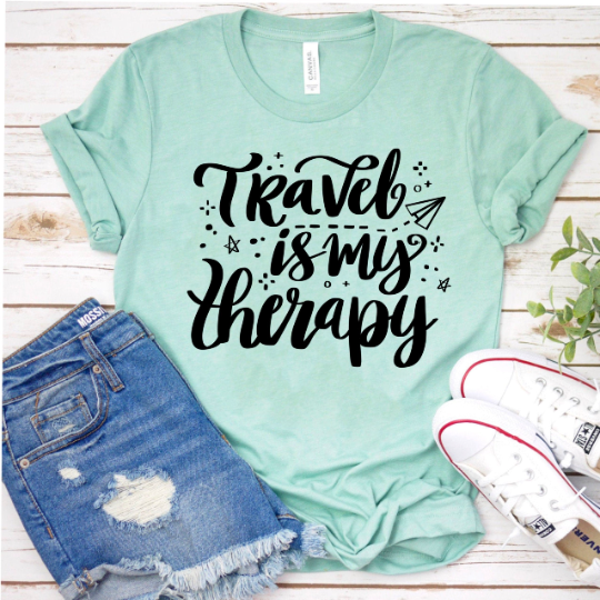 Travel Is My Therapy SVG