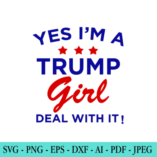 Trump Girl SVG