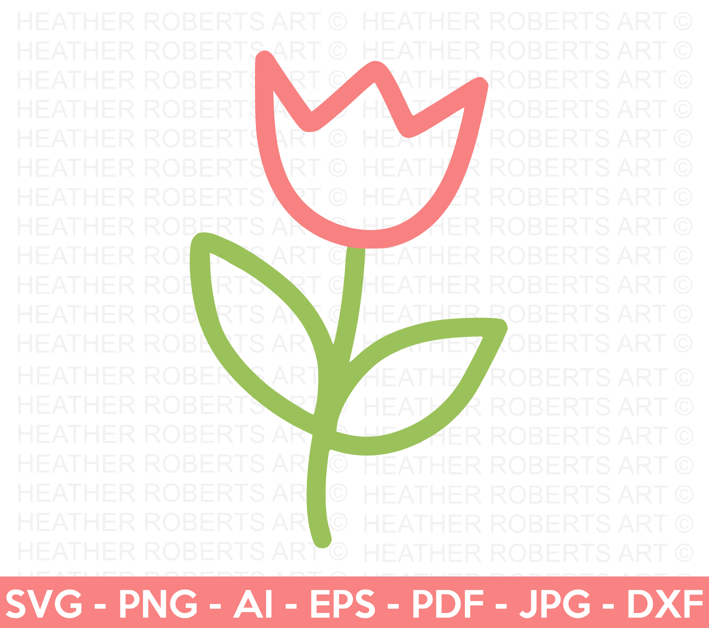 Tulip Flower SVG