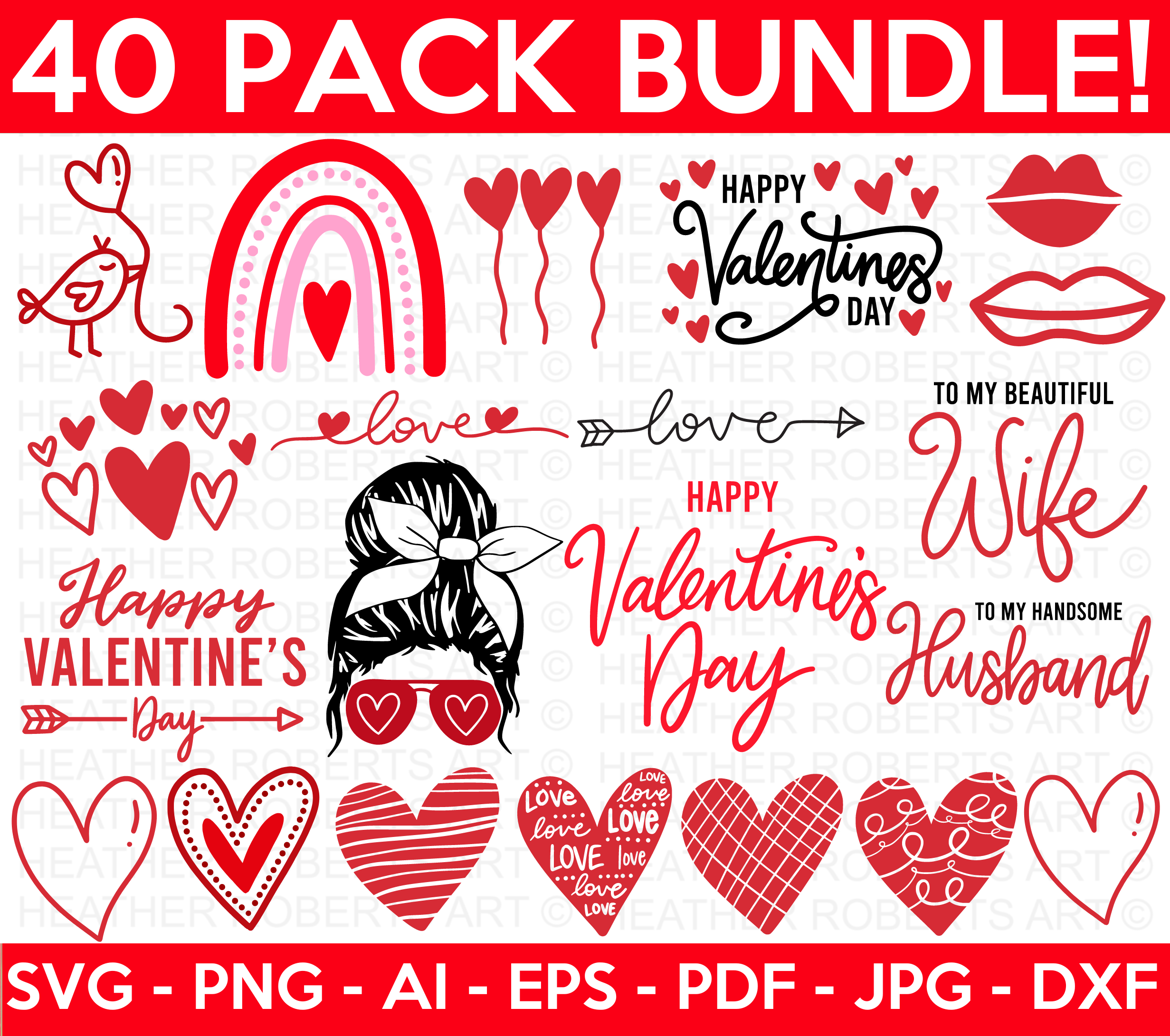Valentine's Day SVG Bundle