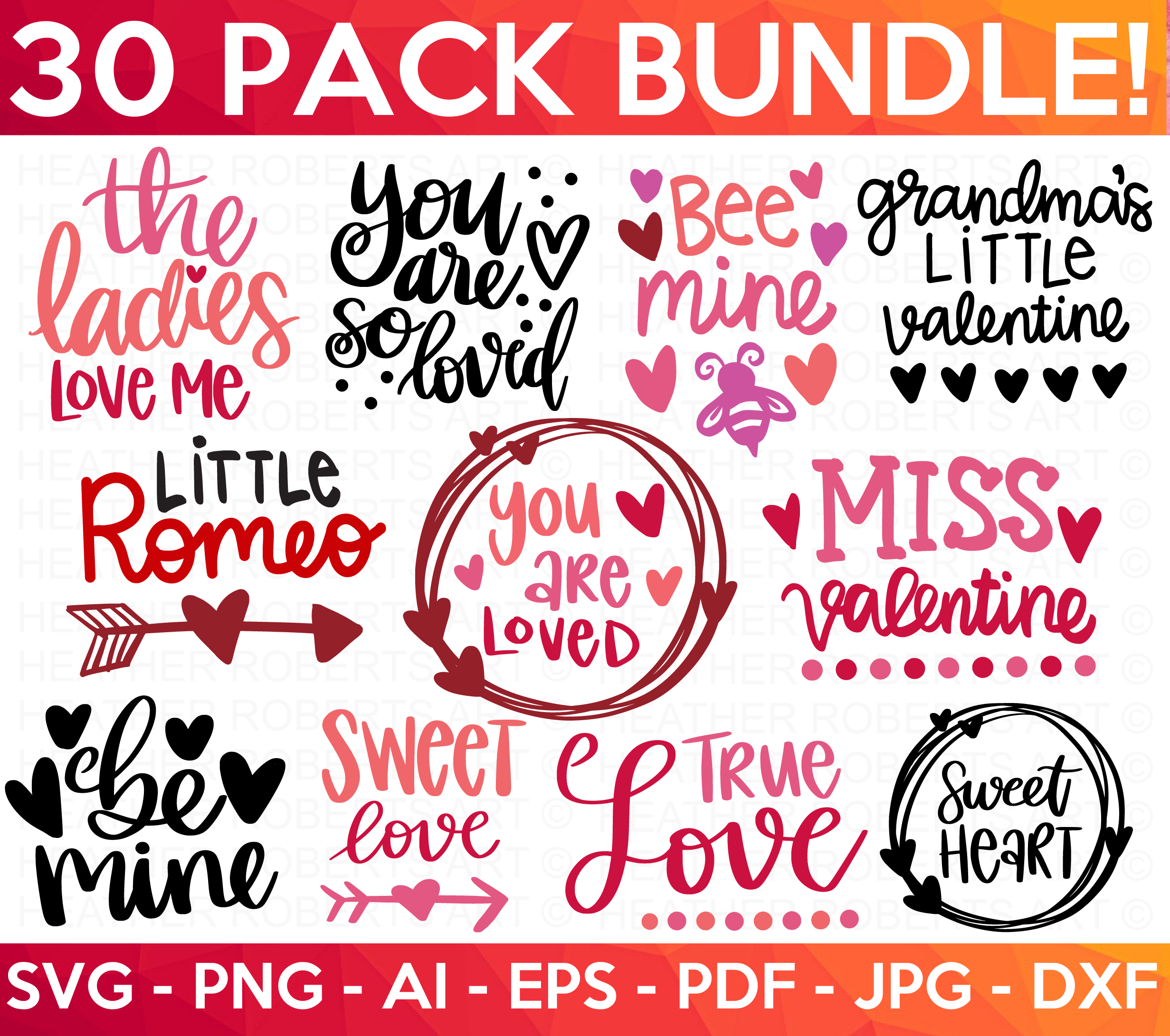 Valentine's Day SVG Bundle