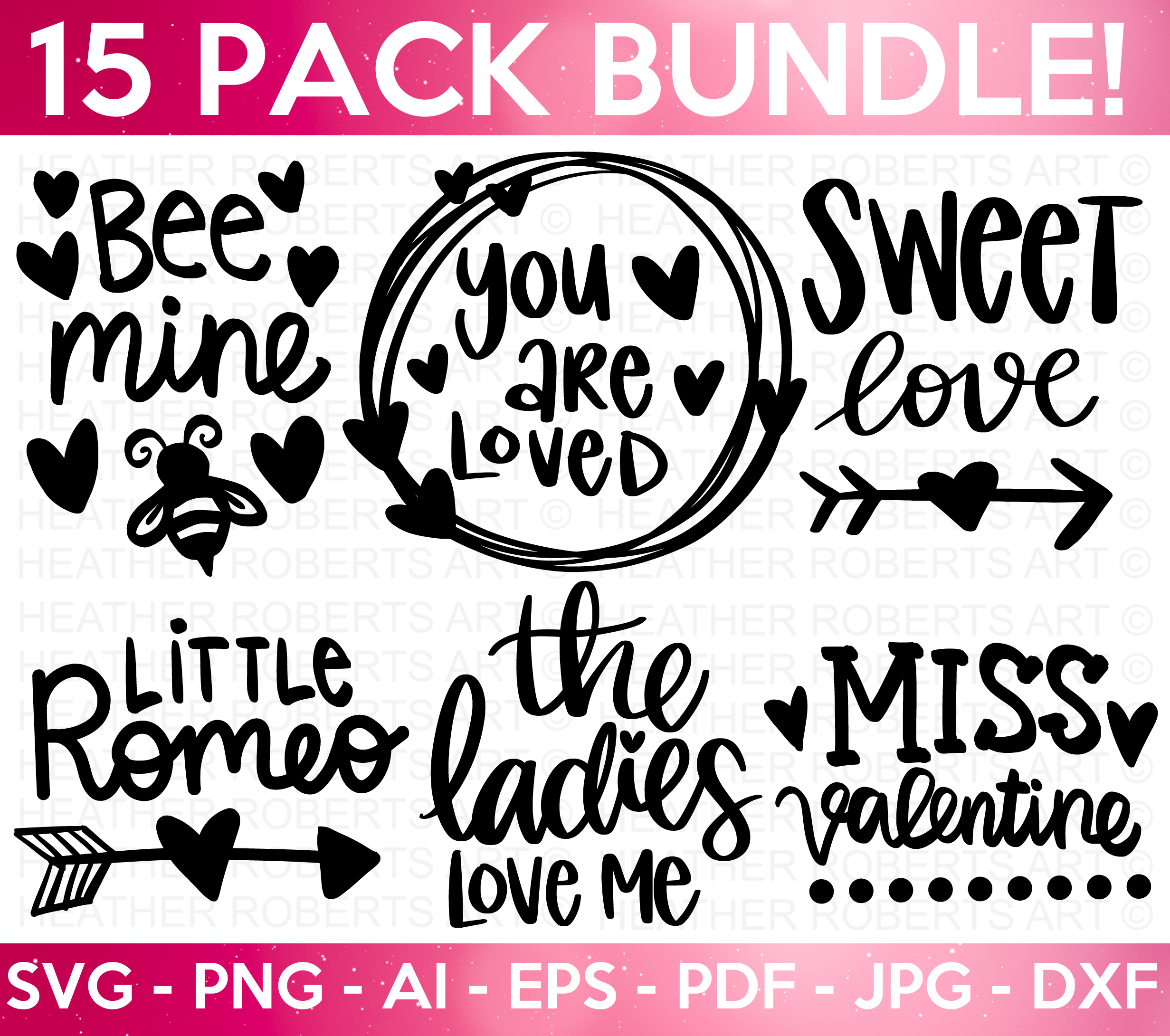 Valentine's Day SVG Bundle