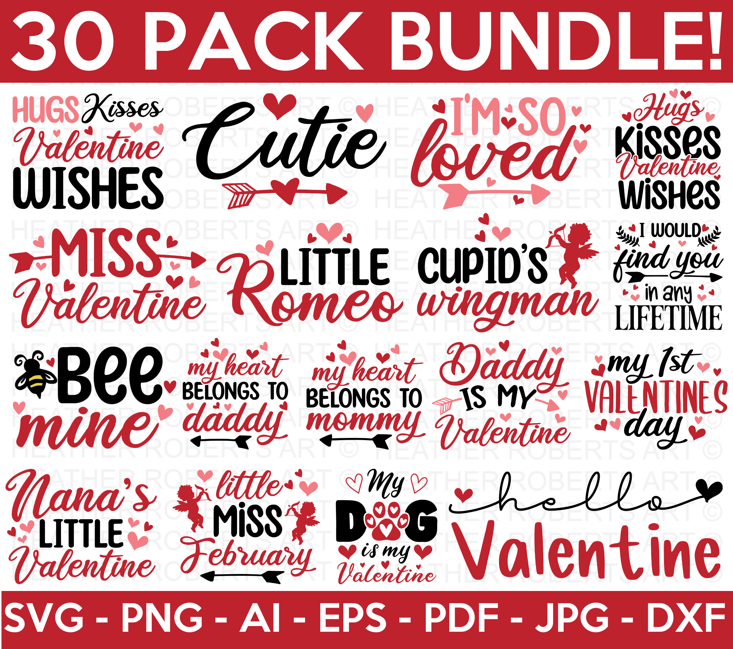 Valentine SVG Bundle