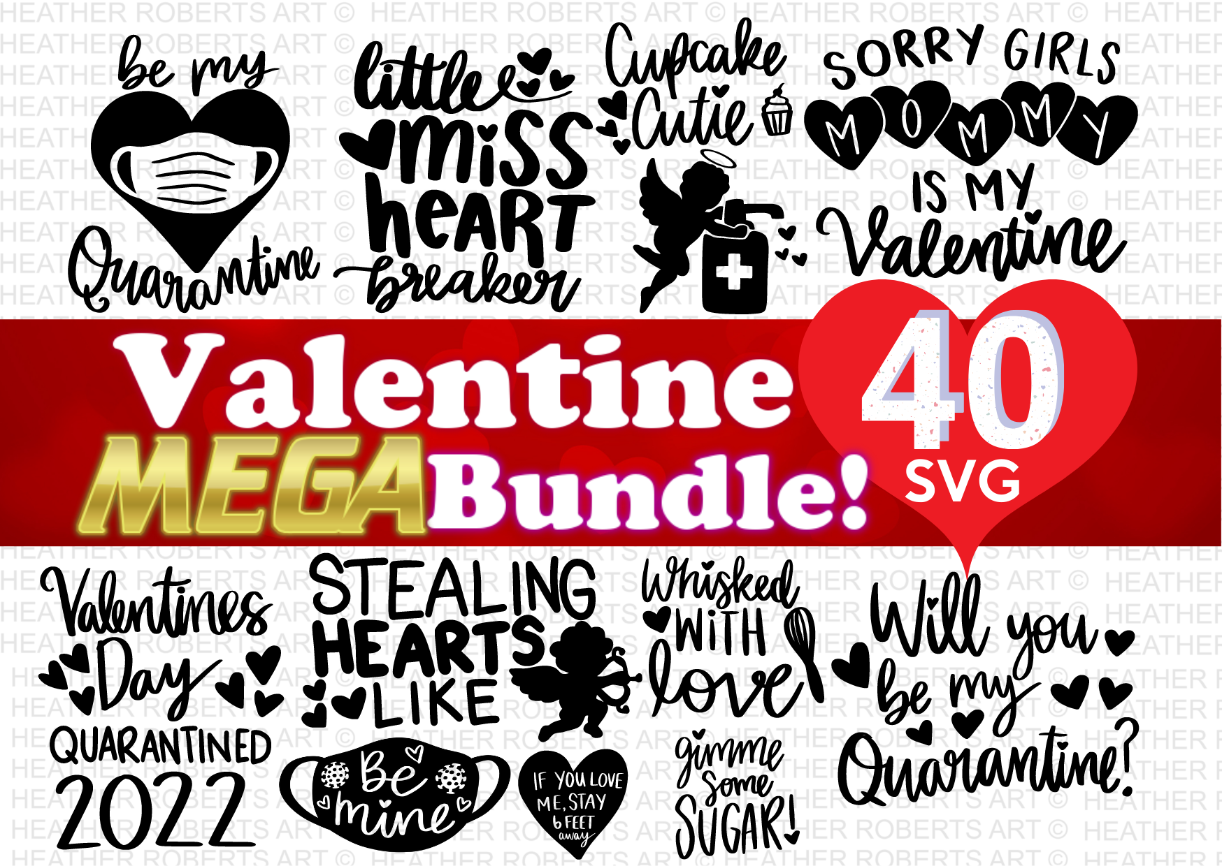 Valentines Mega SVG Bundle