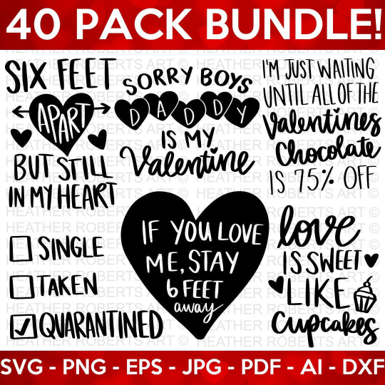 Valentines Mega SVG Bundle