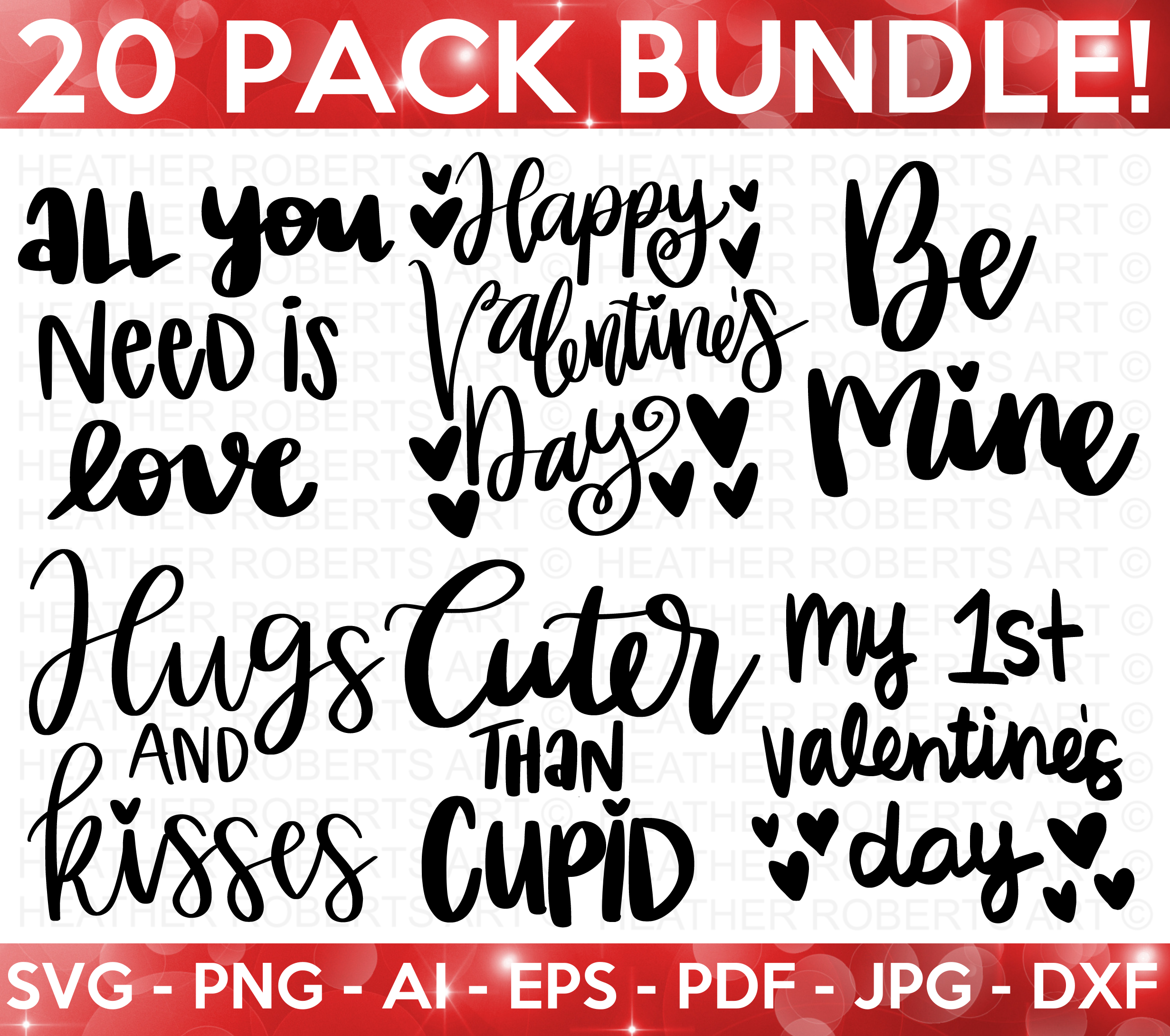 Valentines SVG Bundle