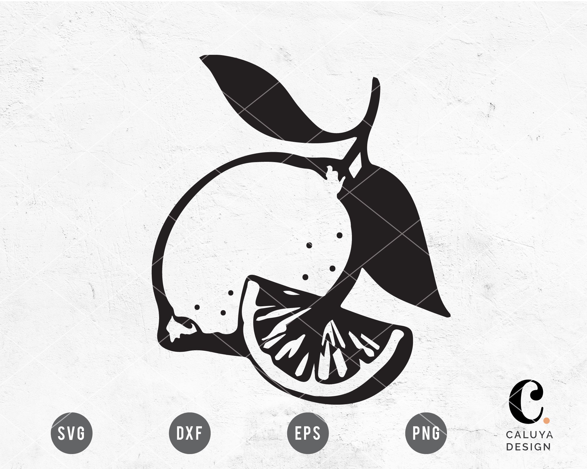 Vintage Hand-drawn Lemon SVG