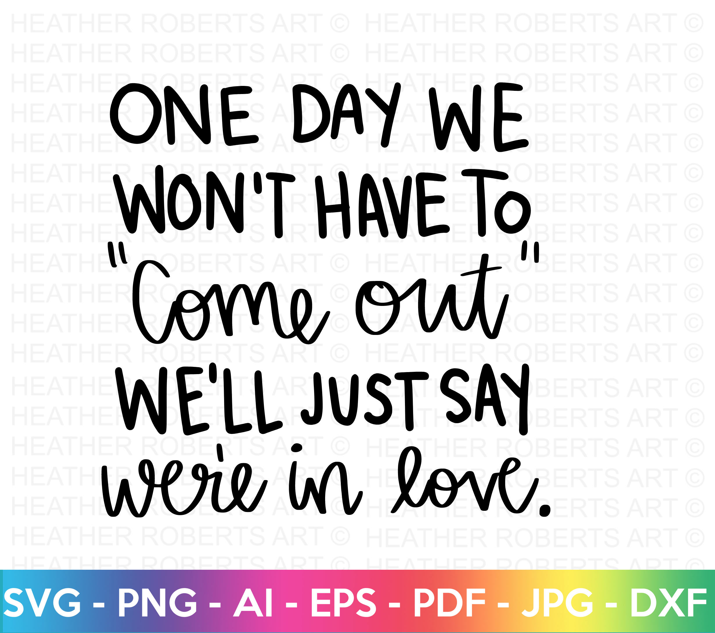We're In Love SVG