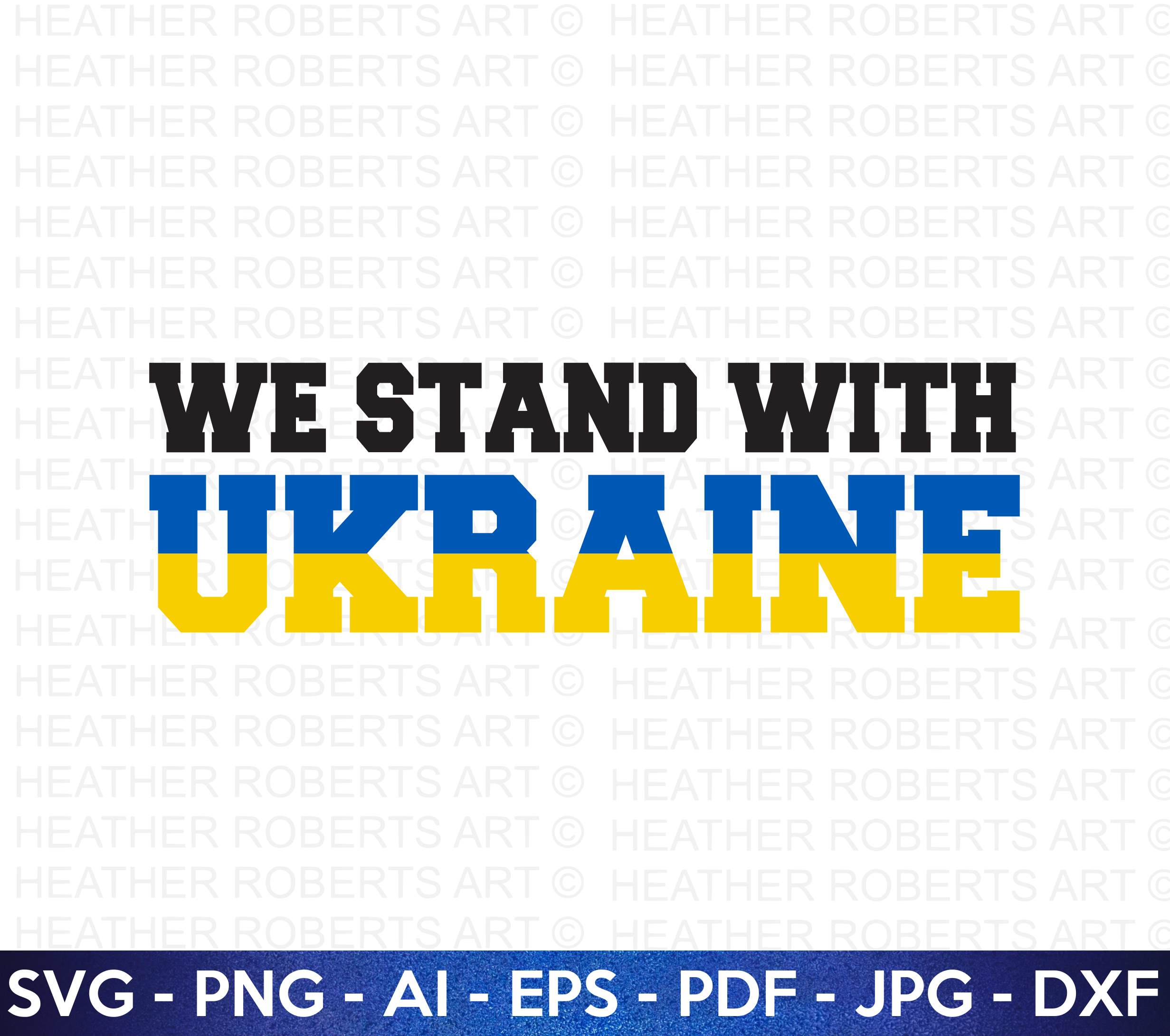 We Stand With Ukraine SVG