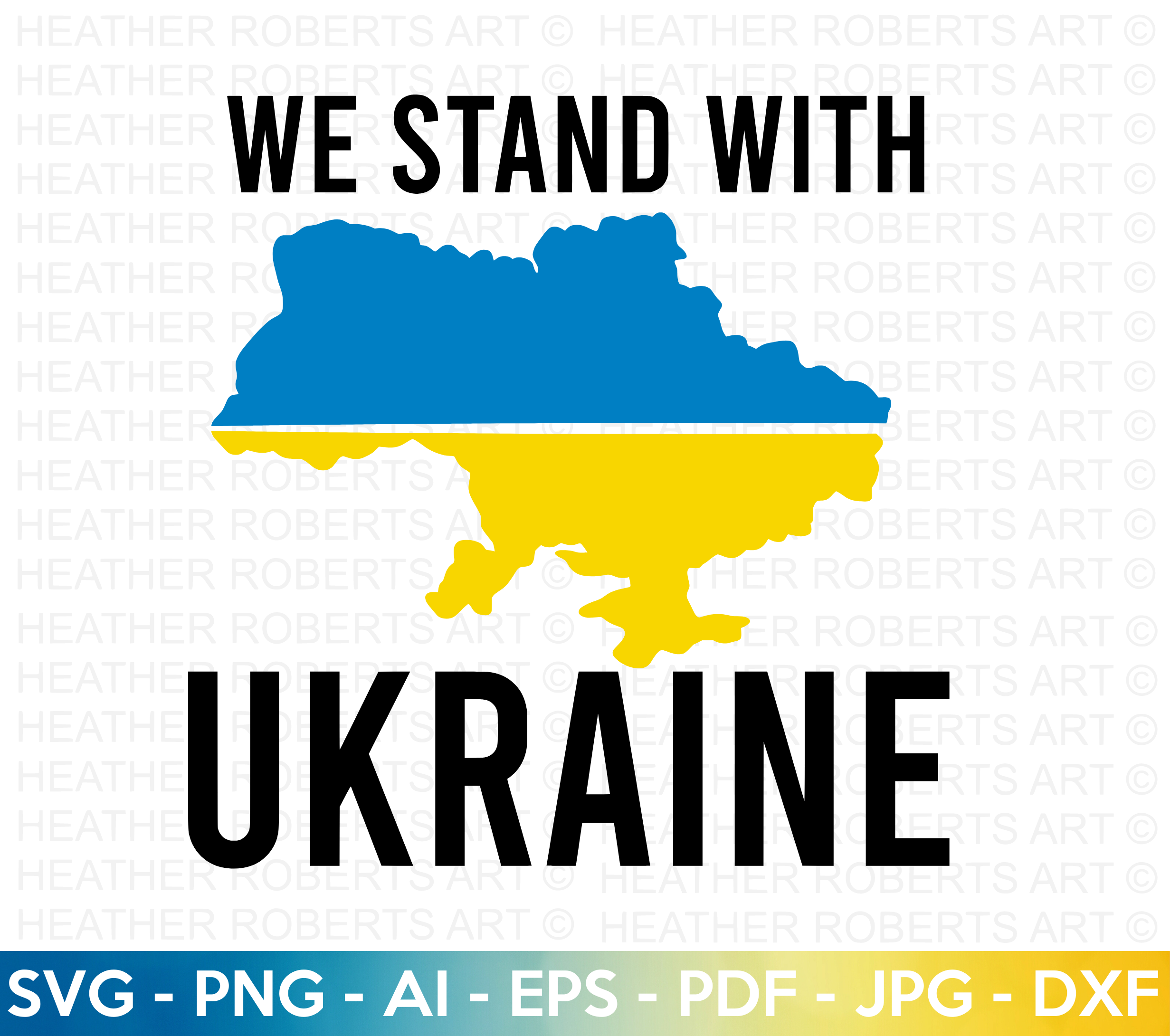 We Stand With Ukraine SVG