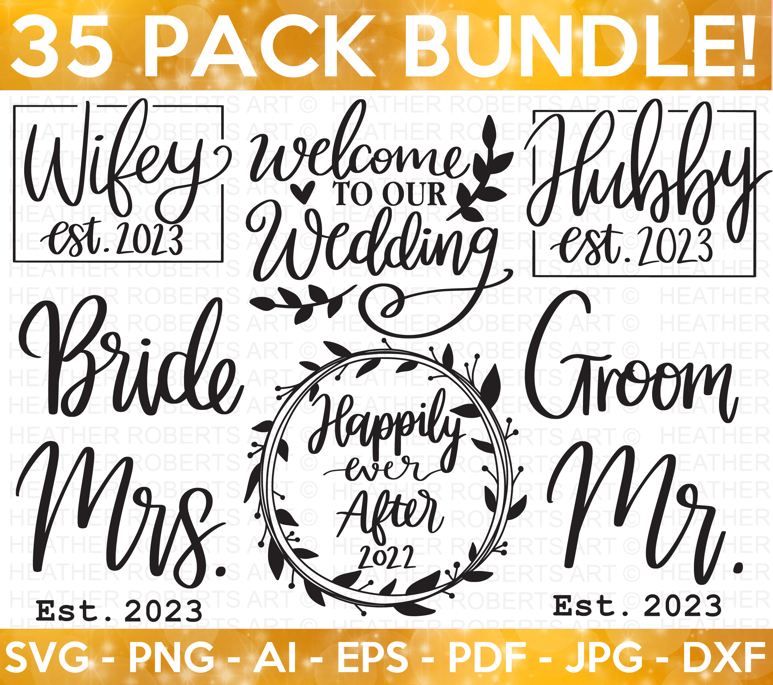 Wedding SVG Bundle