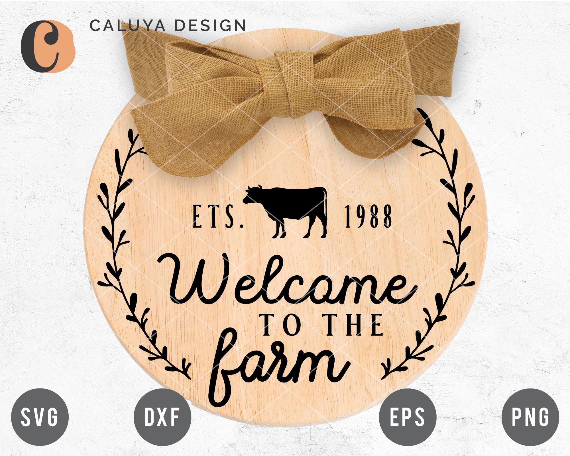 Welcome To The Farm Sign SVG