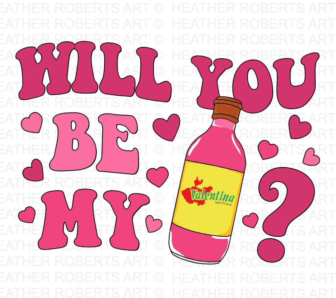Will You Be My Valentine PNG